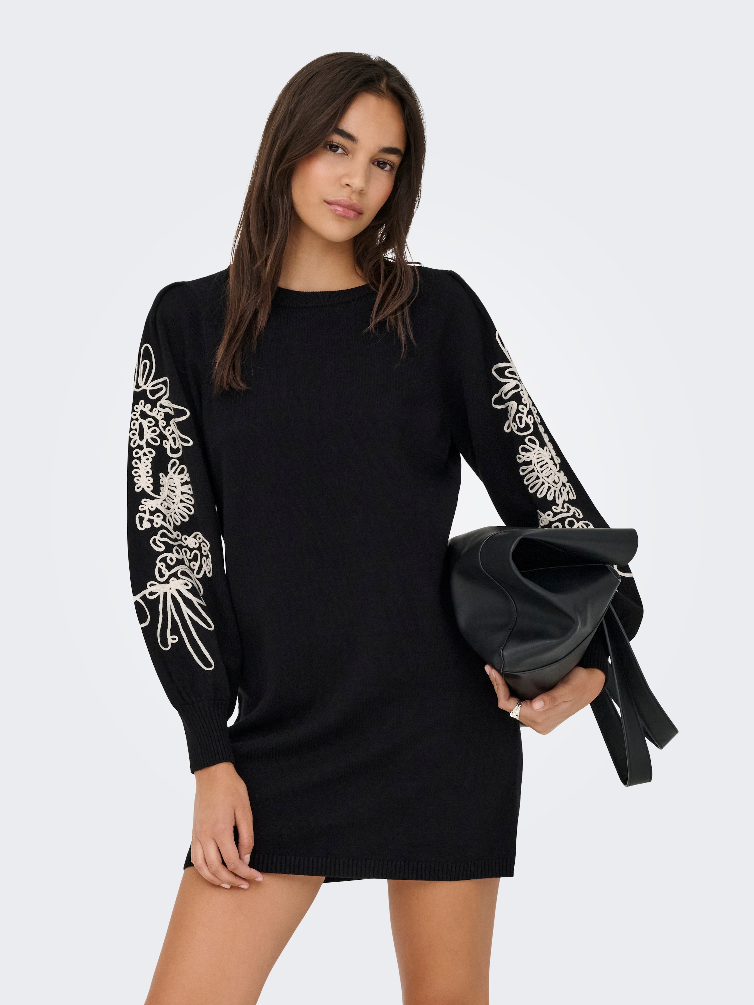 ONLY "ONLMAGNOLIA LS DETAIL DRESS KNT" Materialmix, regular fit