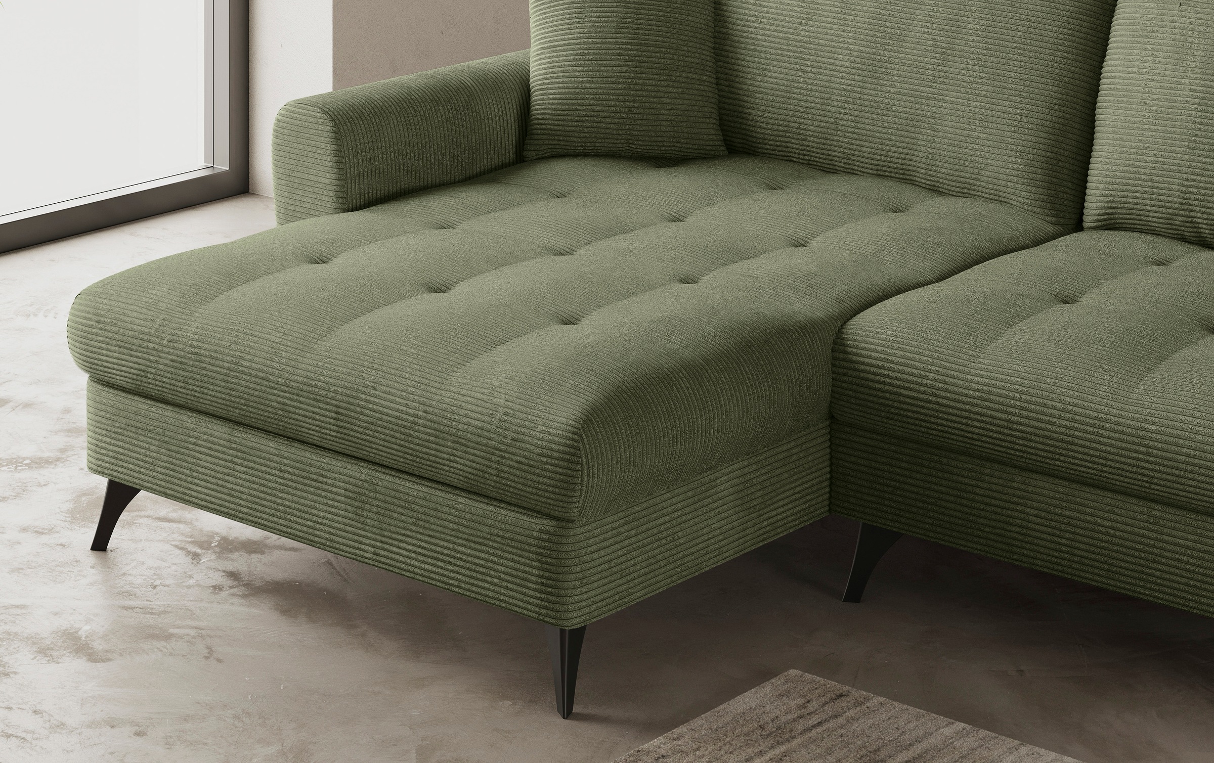 Thumbnail - Mr. Couch Ecksofa "Blackburn II L-Form", Wahlweise mit Kaltschaumpolsterung bis 140 kg belastbar