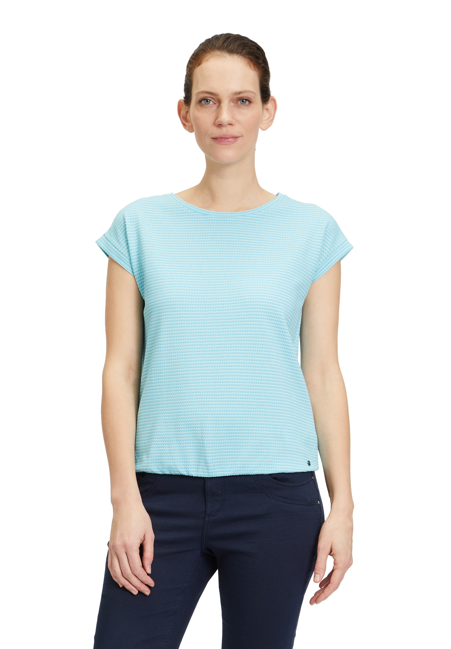 Betty&Co Kurzarmshirt "Betty & Co Casual-Shirt mit Gummizug", Material günstig online kaufen