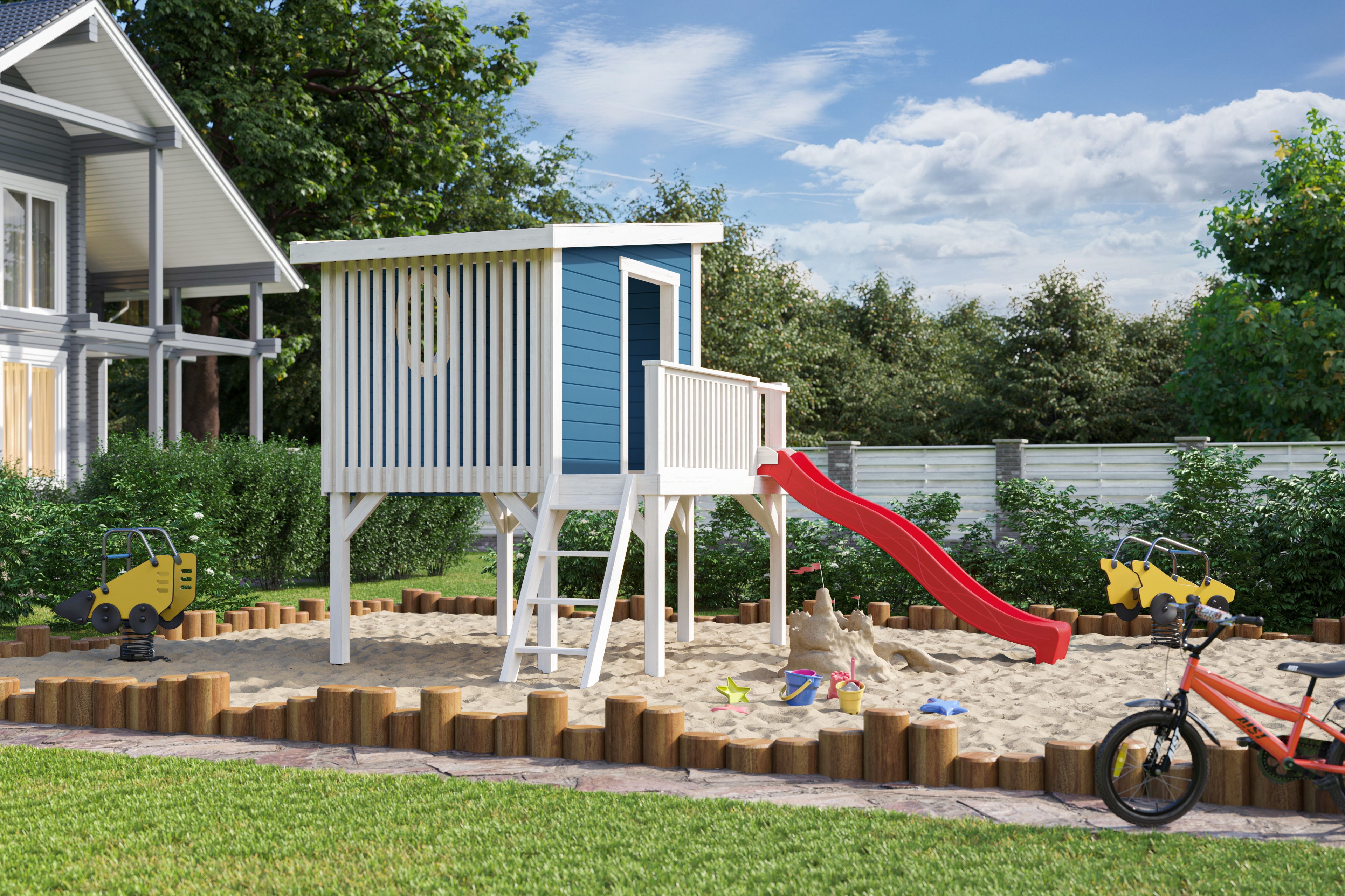 Nordic Holz Spielhaus "TIVOLI 1" BxTxH: 230x270x194 cm