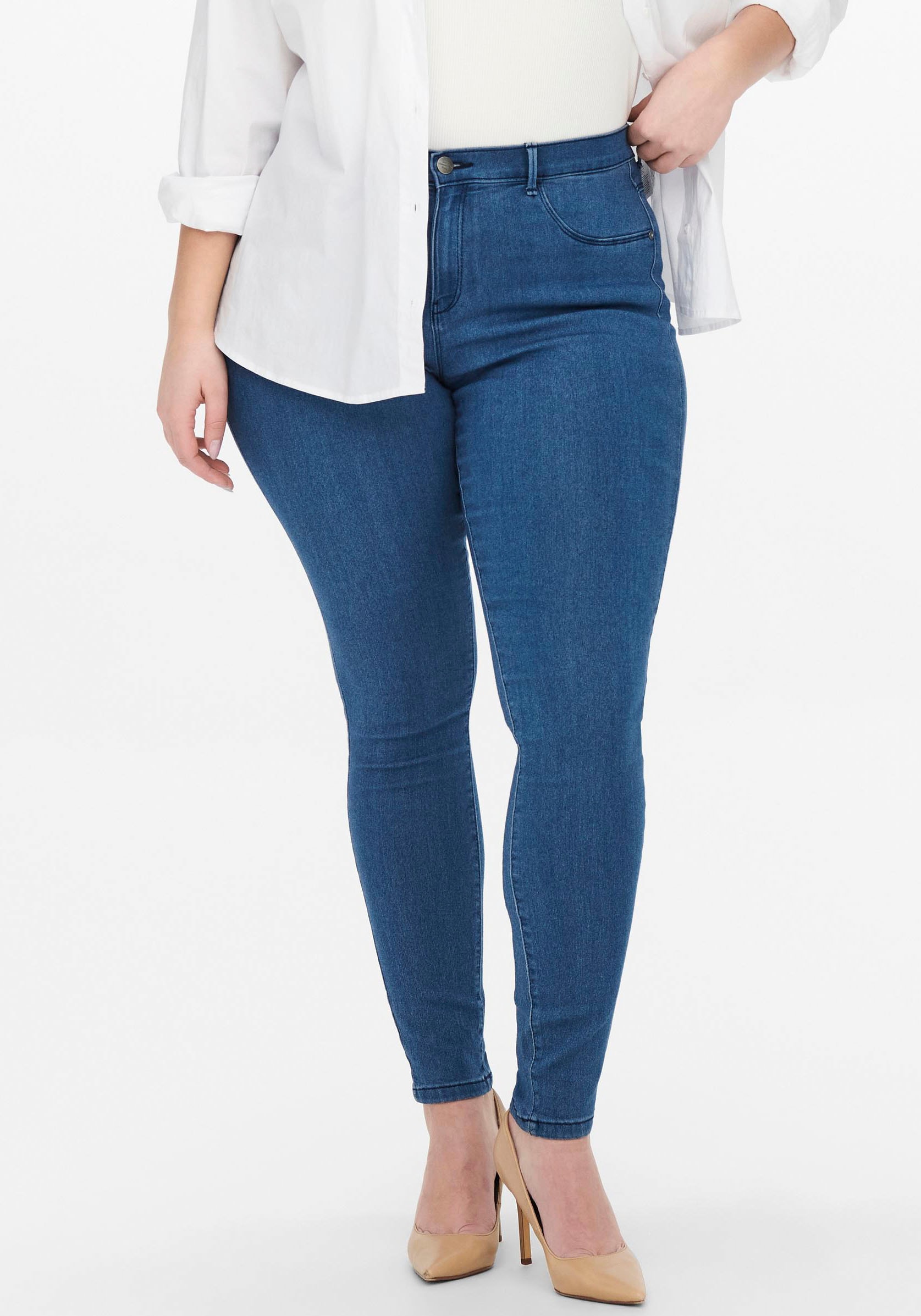 ONLY CARMAKOMA "CARTHUNDER REG PUSH UP SK DNM"