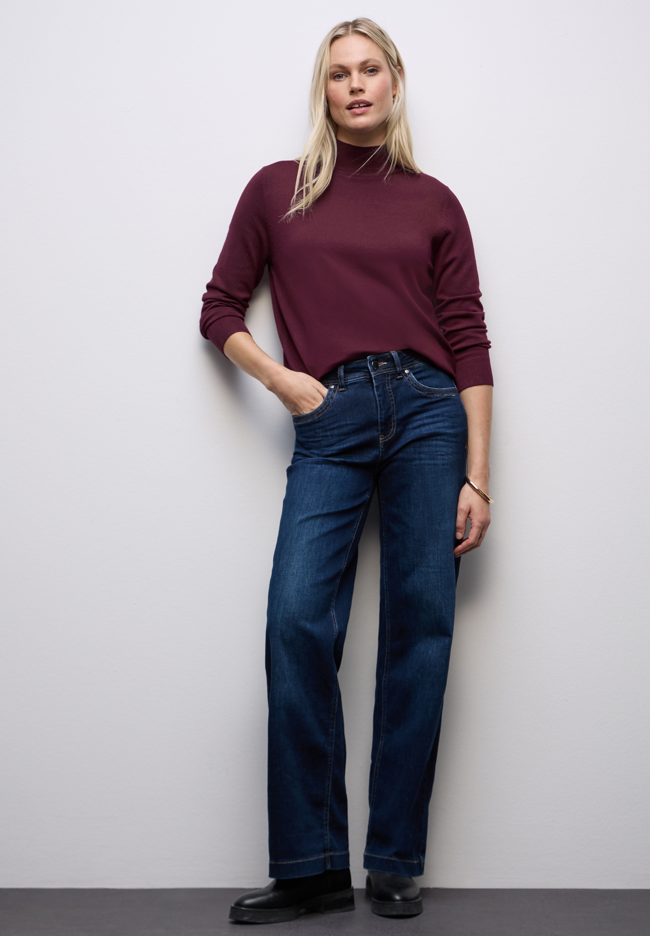 STREET ONE Rollkragenpullover Feinstrick günstig online kaufen