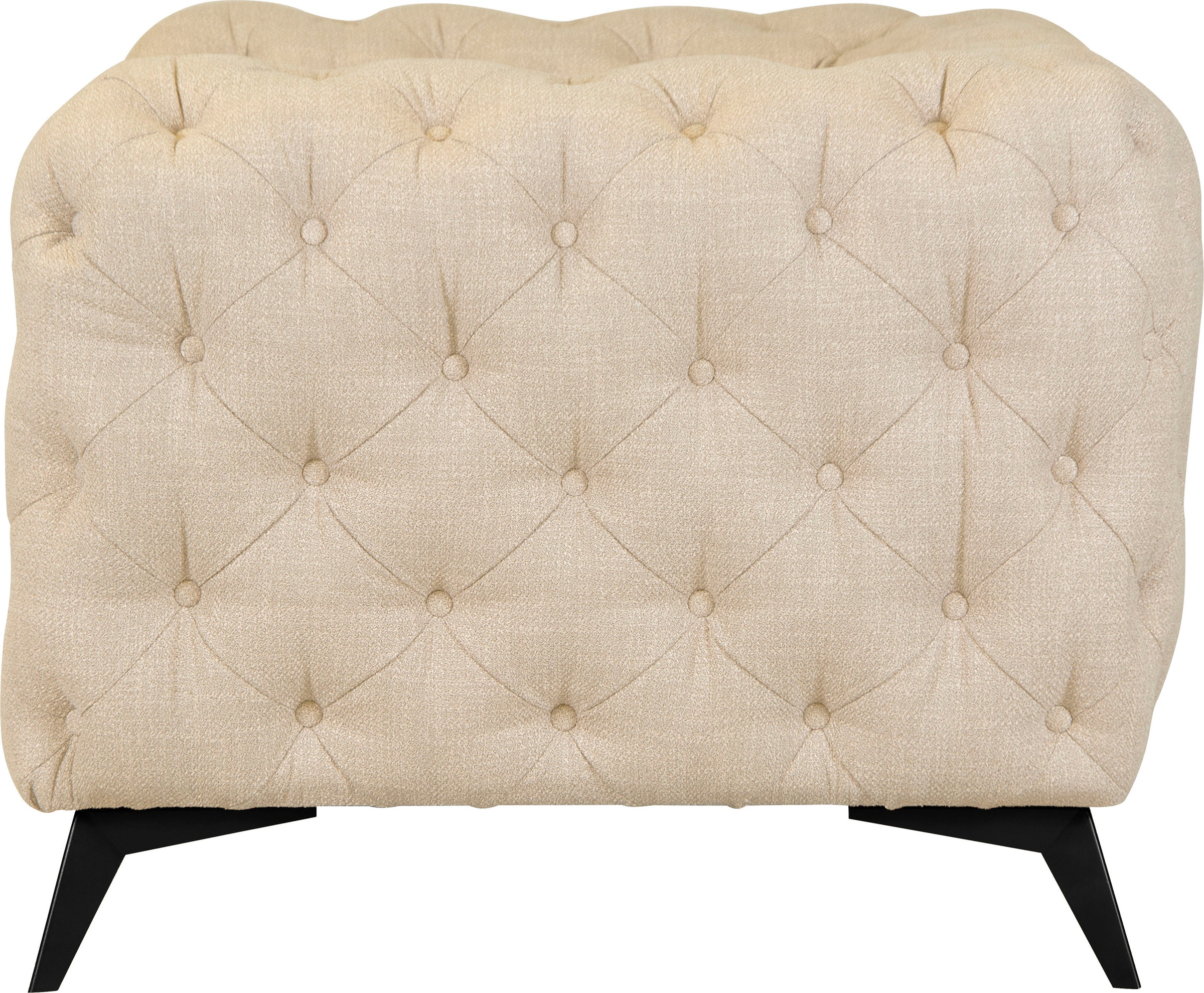 Leonique Chesterfield-Sessel »Glynis Sessel«, aufwändige Knopfheftung, moderne Chesterfield Optik, Fußfarbe wählbar