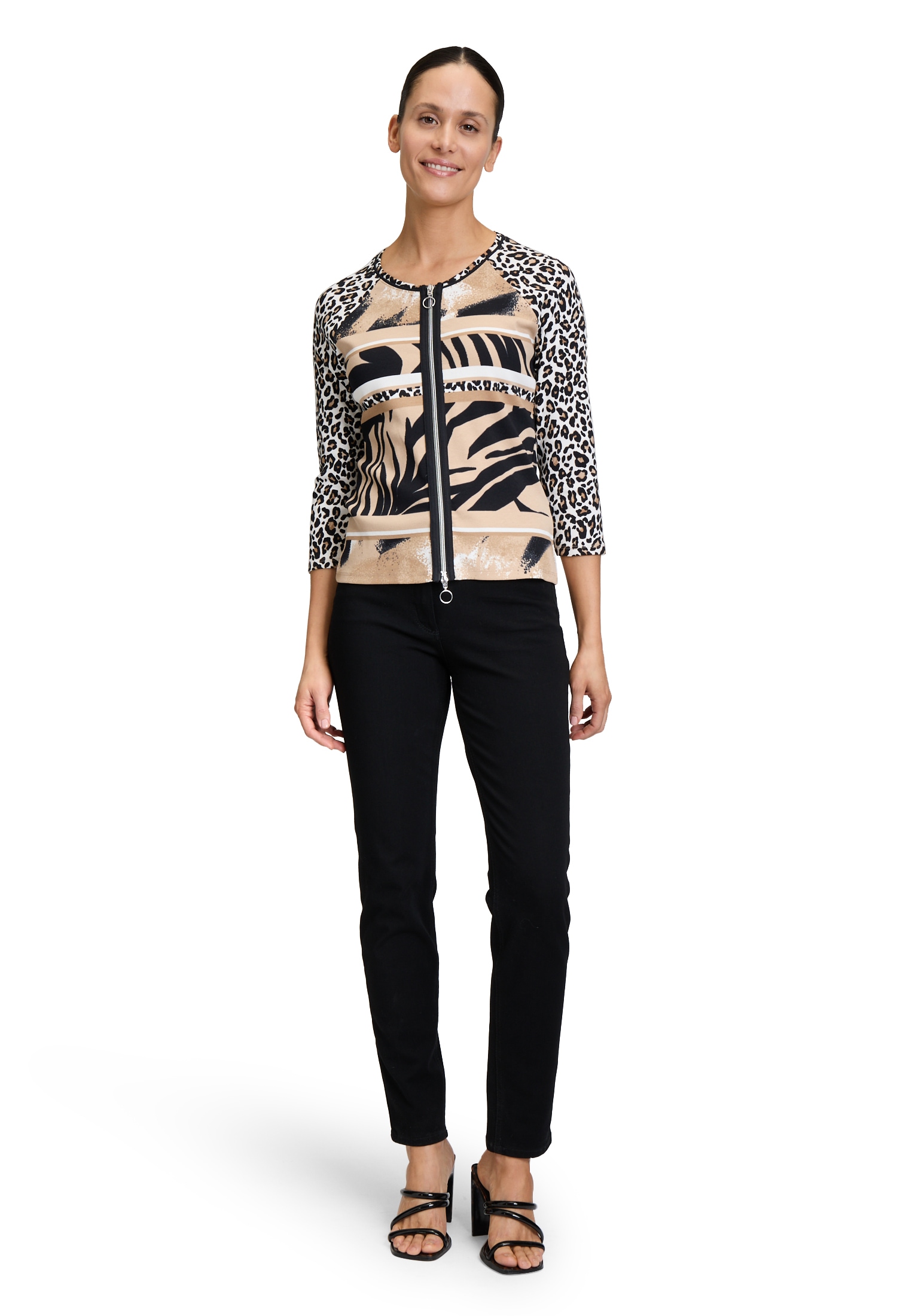 Betty Barclay Shirtjacke »Betty Barclay Shirtjacke mit Rippenstruktur«, (1 tlg.), Druck