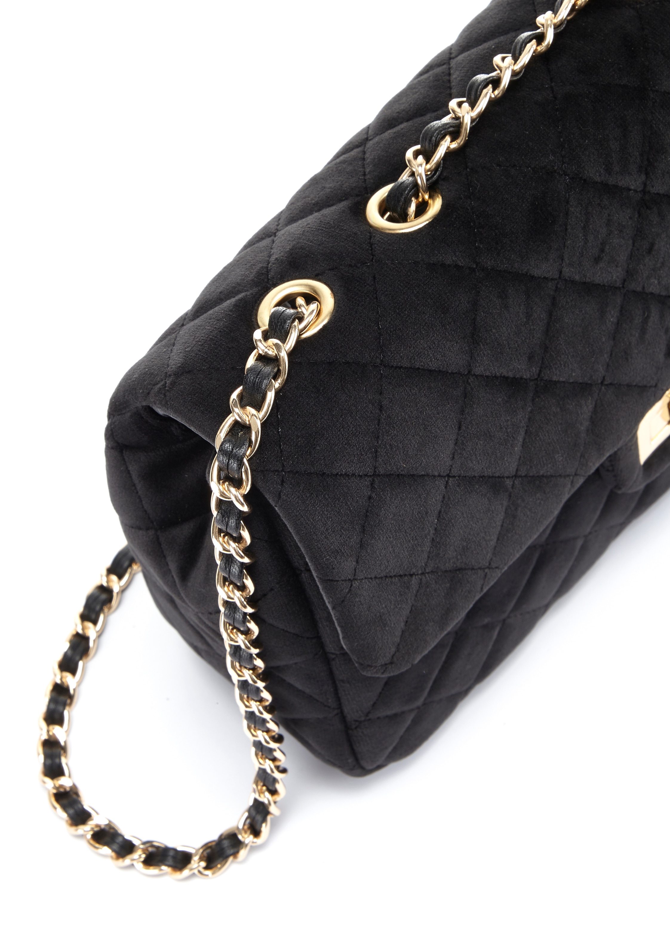 Vivance Umhängetasche »Schultertasche«, in modischer Samtoptik, Handtasche, Tragetasche, Crossbody Bag VEGAN