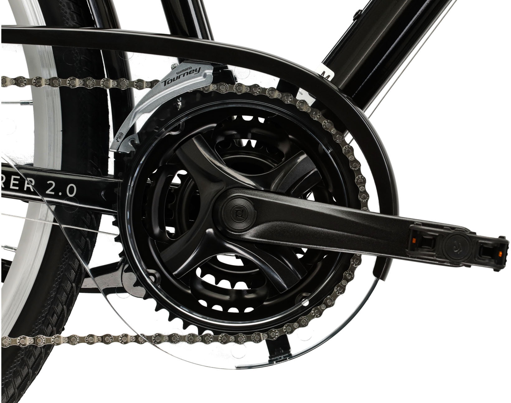 Kross Trekkingrad »Trekkingrad Explorer 2.0 schwarz 21 Gänge«, 21 Gang, Shimano, ACERA M3020 Schaltwerk