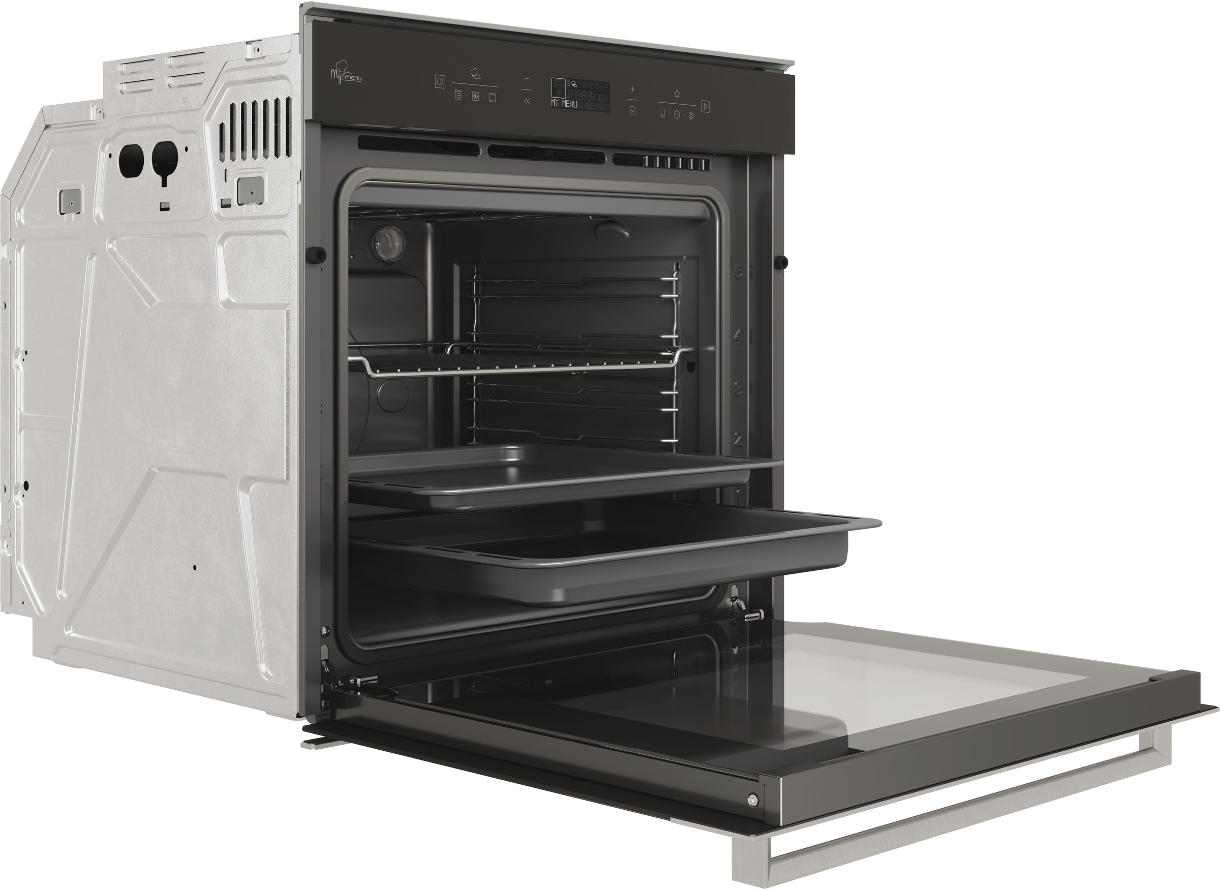 BAUKNECHT Backofen-Set »BIK7 CHC8TS PT«, mit 3-fach-Teleskopauszug, (Set), APP STEUERBAR, HYDROLYSE
