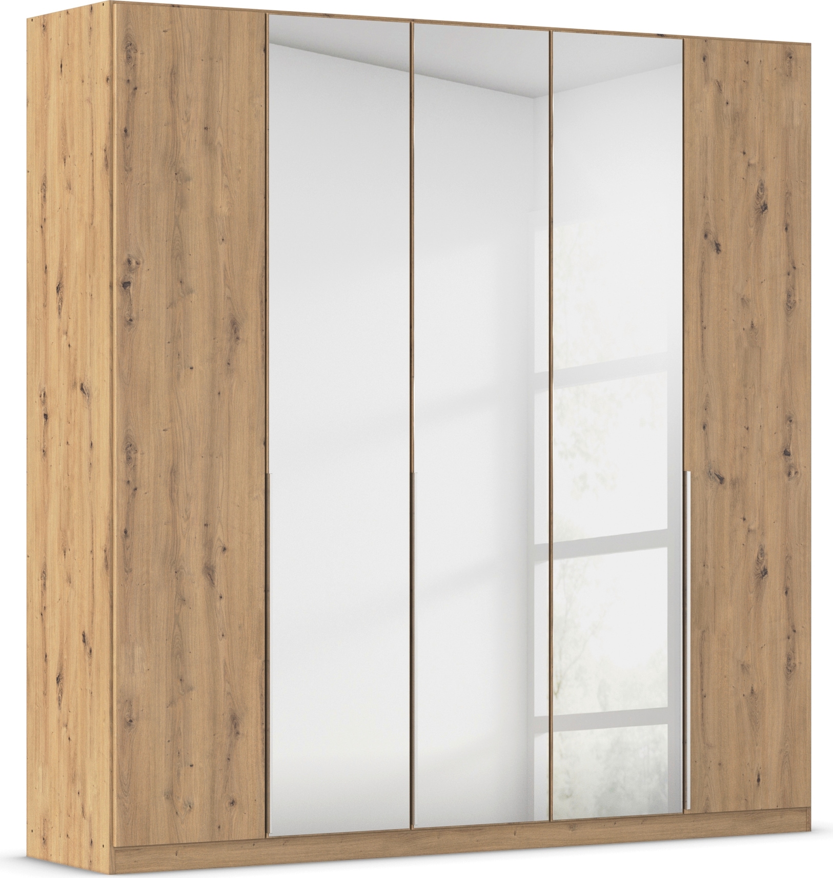 OTTO home Drehtürenschrank "Kleiderschrank Schrank Garderobe AGORDO mit Dekor- oder Hochglanzfront" in zwei Griff-Farben, Breiten 91-405 cm, durchdachte Innenausstattung, in 8 Breiten und 2 Höhen MADE IN GERMANY