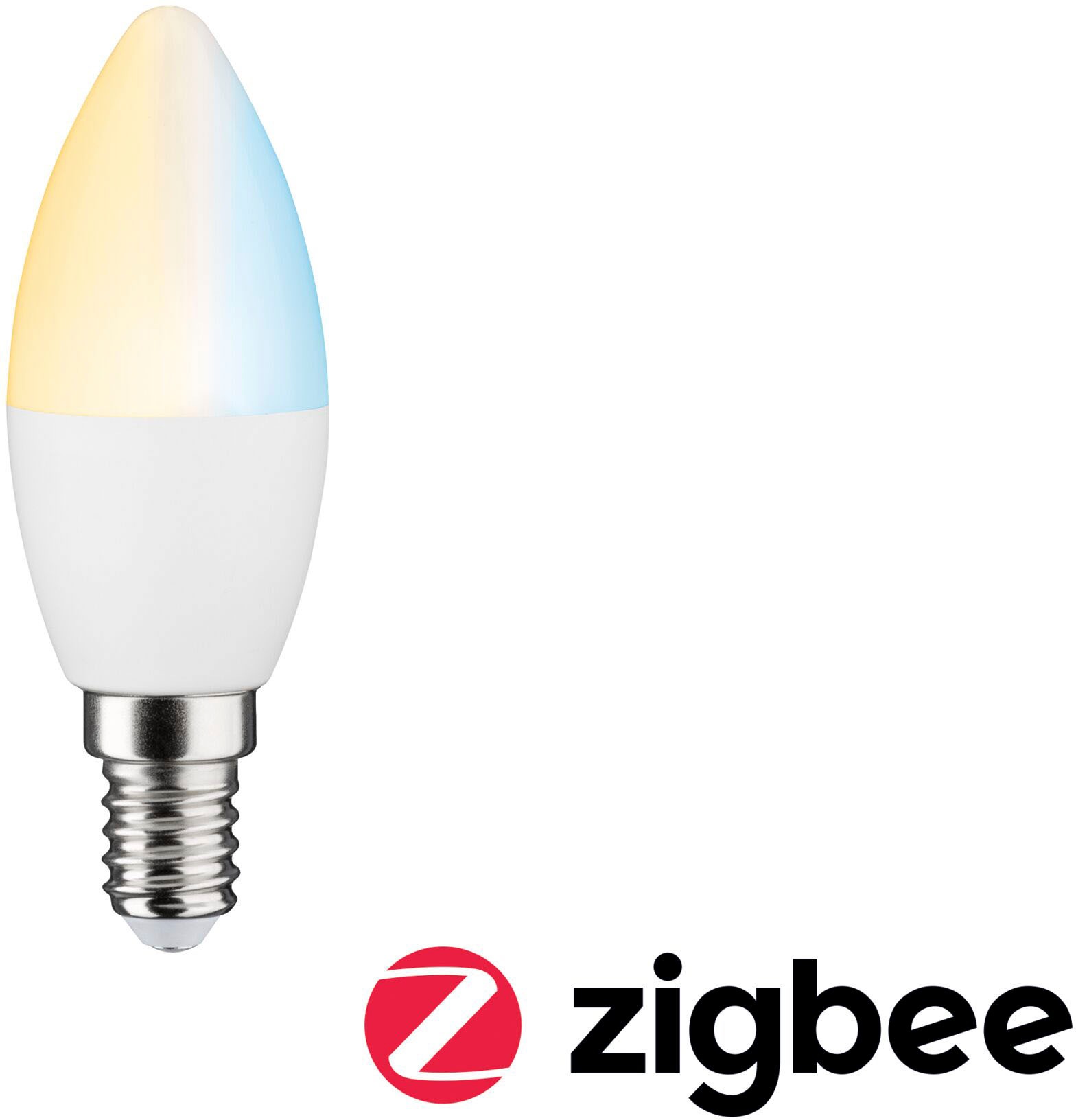 Paulmann LED-Leuchtmittel »Smart Home Zigbee Kerze 5 W Matt E14 2.700 - 6.500K«, E14, 1 St., Warmweiß, Tunable White
