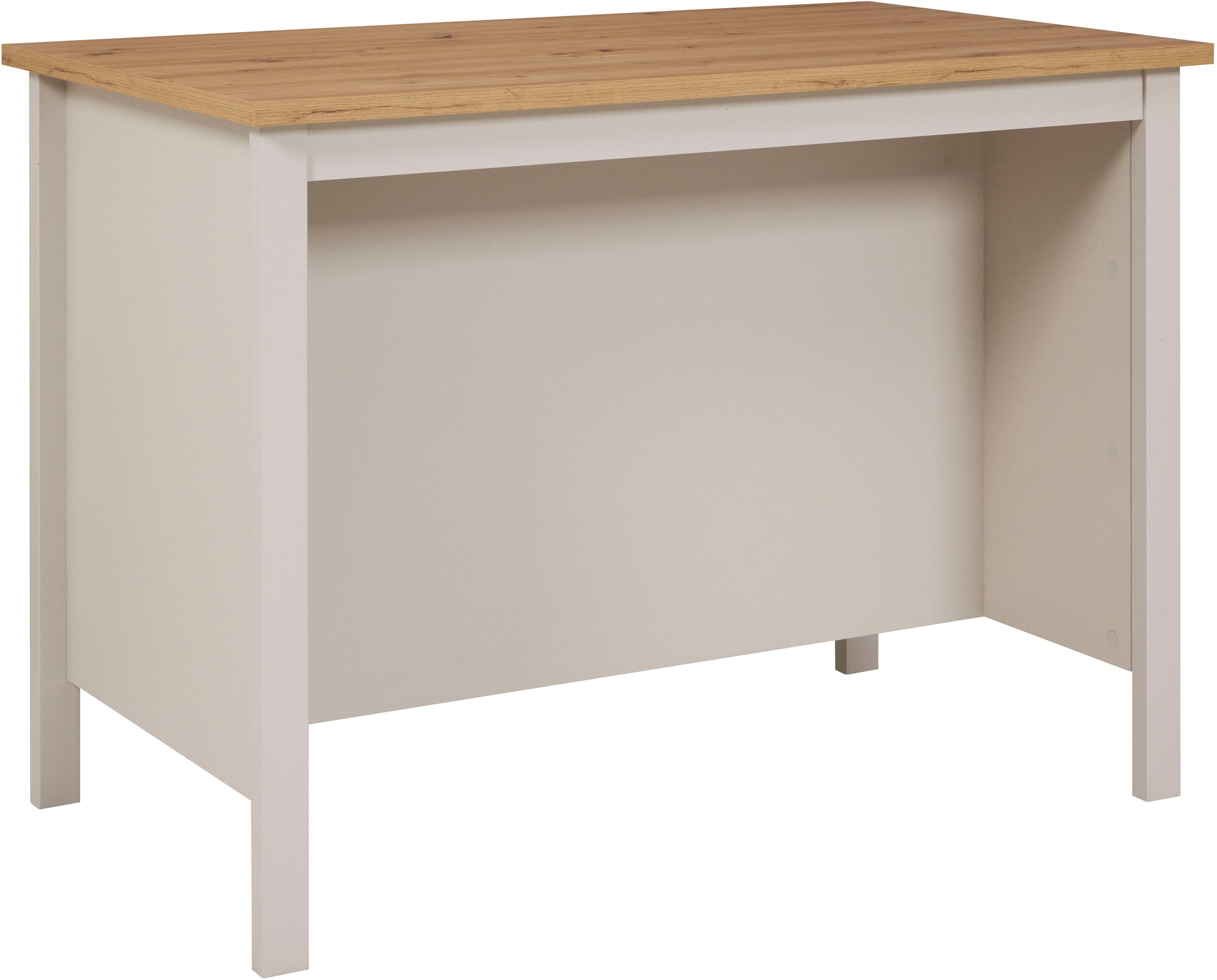 Inter Link Bartisch »Pienza, multifunktional für Küche & Essbereich, im Skandi Look« 1 Stk. tlg. Kücheninsel mit Regalböden, Platz für 2 Hocker, Kaschmir, 124x75x91 cm
