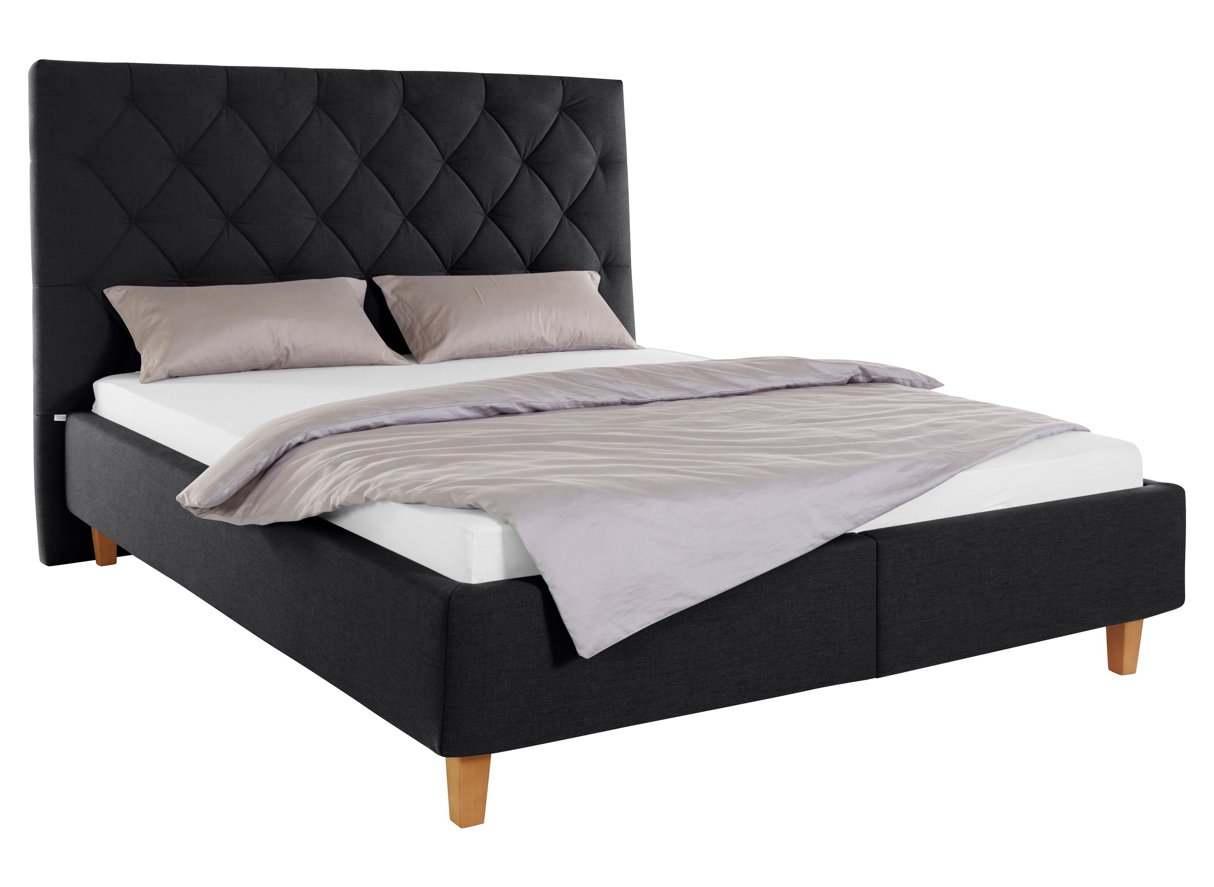 Home affaire Polsterbett "Sunley 140", Kreuzsteppung, Kopfteilhöhe 142 cm, günstig online kaufen