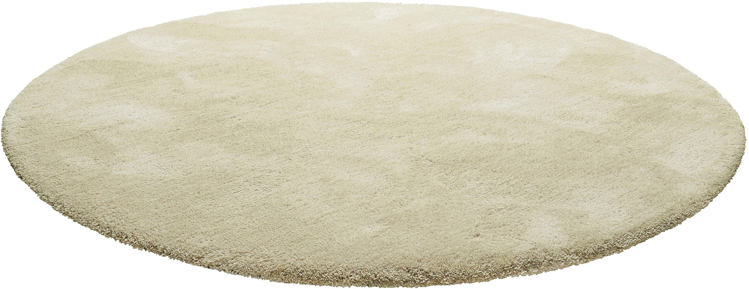 Homie Living Teppich »Pisa«, rund, 25 mm Höhe, Hochflor, Microfaser, uni, weich, Shaggy, Wohnzimmer, Schlafzimmer