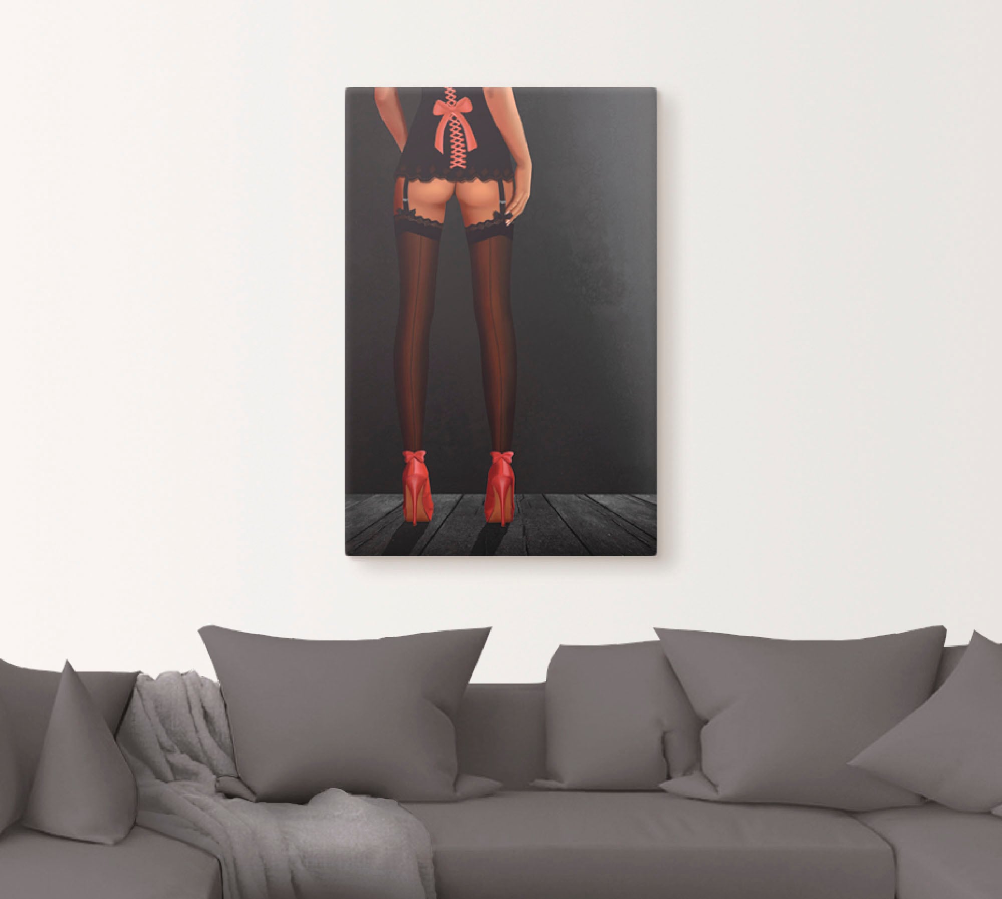 Artland Wandbild »Sexy Beine in High Heels« Frau 1 Stk. tlg. als Alubild, Outdoorbild, Leinwandbild, Poster in verschied. Größen