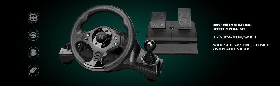 NITHO Lenkrad »Nitho Lenkrad Drive Pro V16 Racing schwarz«