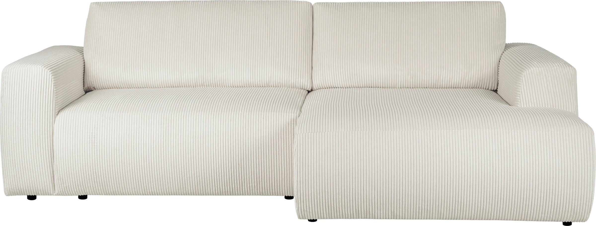 Home affaire Schlafsofa "Noord Schlafecksofa, Breite 250 cm" Cord, Struktur günstig online kaufen
