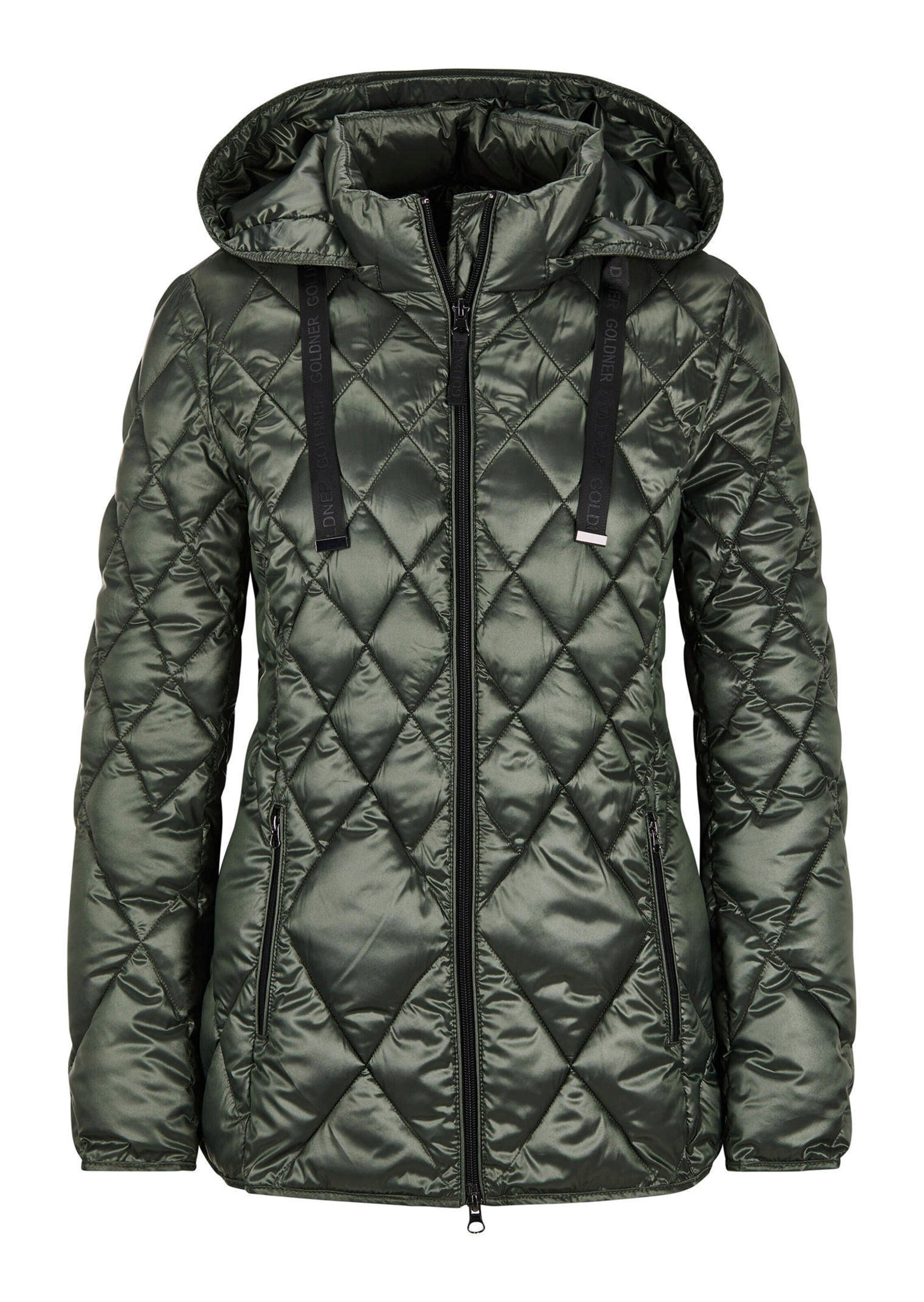 GOLDNER "Winterjacke mit Metallic-Glanz" Besonderer Diamant-Stepp