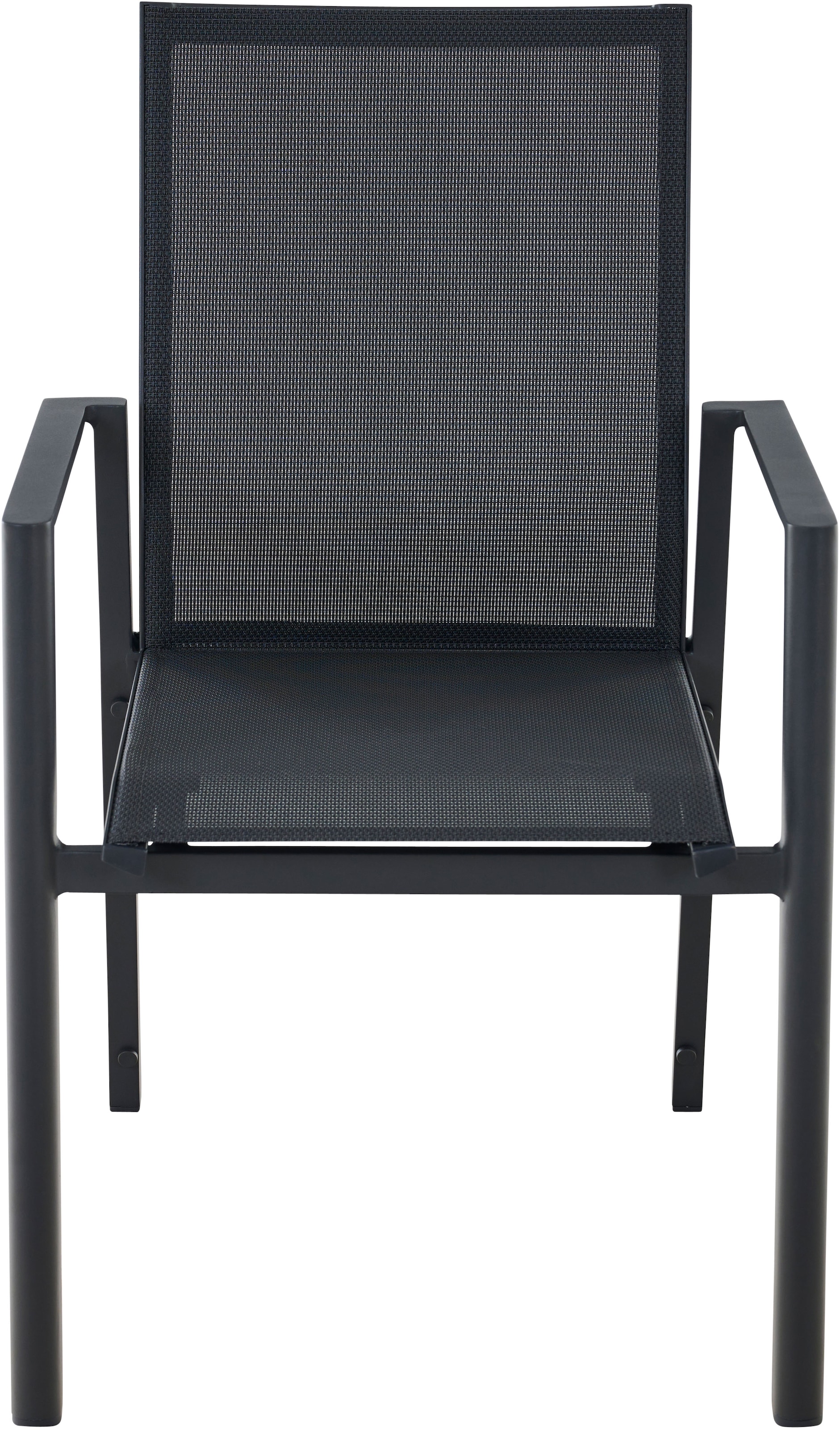 Siena Garden Gartensessel »BOLOGNA Stapelsessel, anthrazit« Aluminiumgestell, Ranotex® Bezug