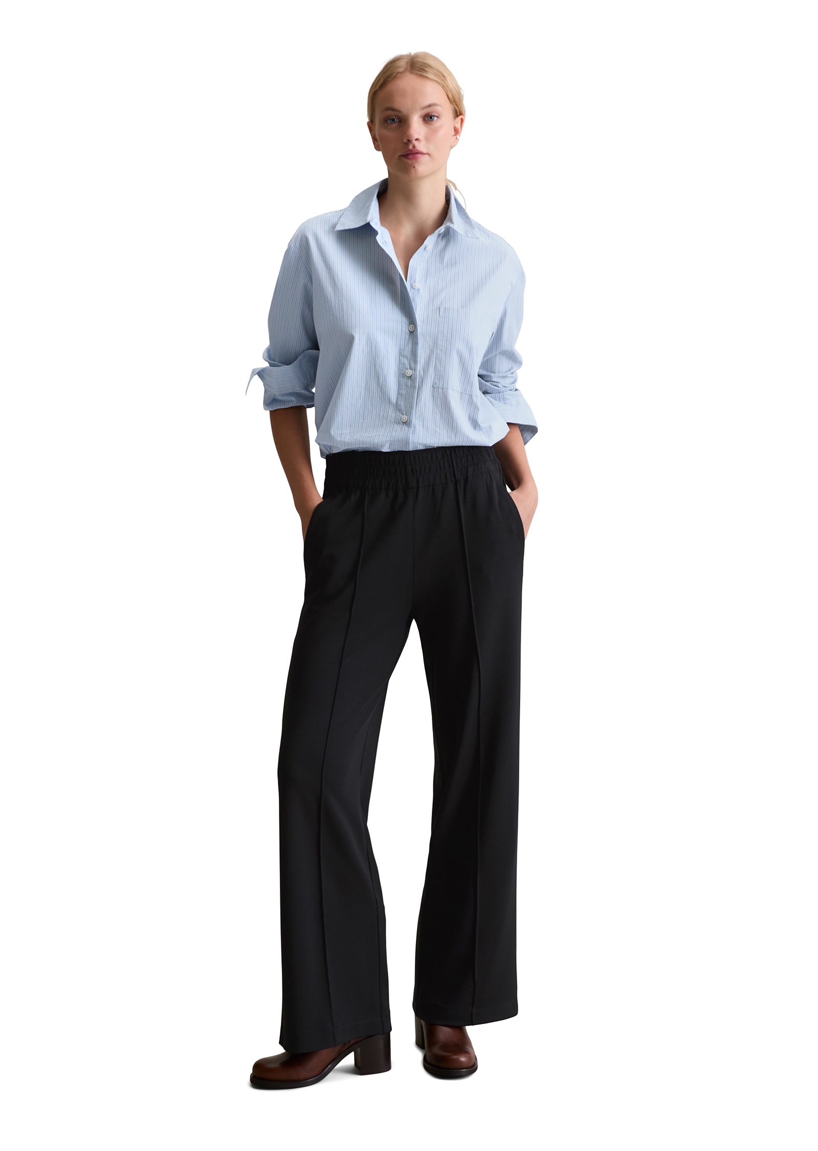 Marc O'Polo DENIM Jerseyhose, regular fit aus fließendem Modal-Mix, elastischer Bund