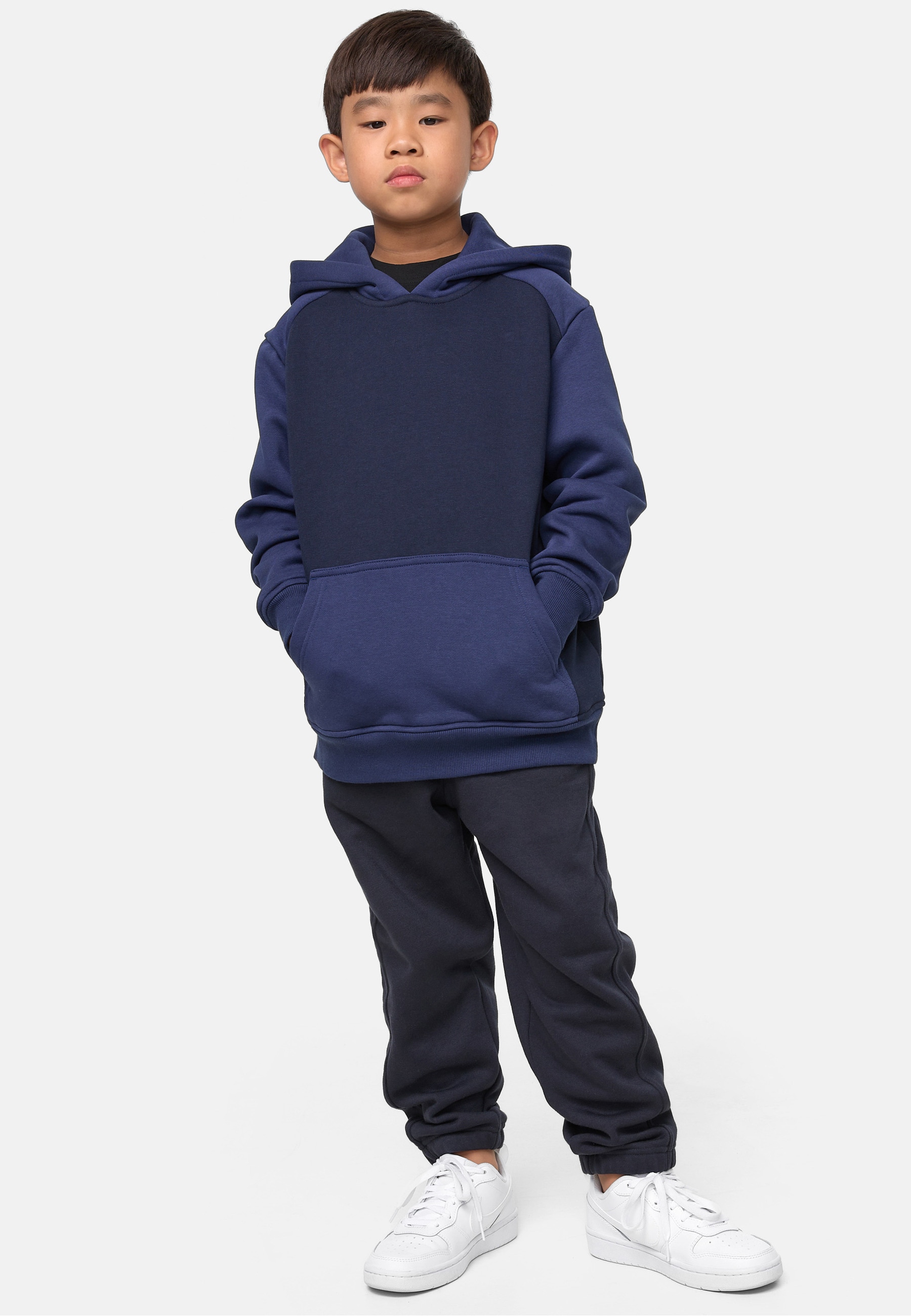 URBAN CLASSICS Kapuzenpullover »Urban Classics Herren Boys 2-Tone Fake Raglan Hoody« 1 Stk.