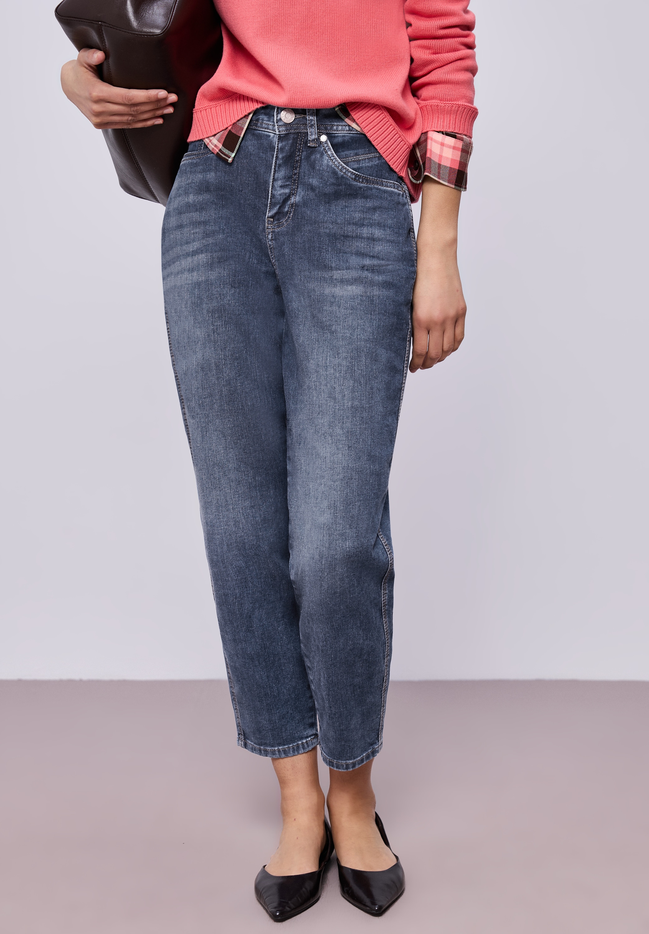 STREET ONE Tapered-fit-Jeans "Style Karlie" Barrel Leg, mit Stretch günstig online kaufen