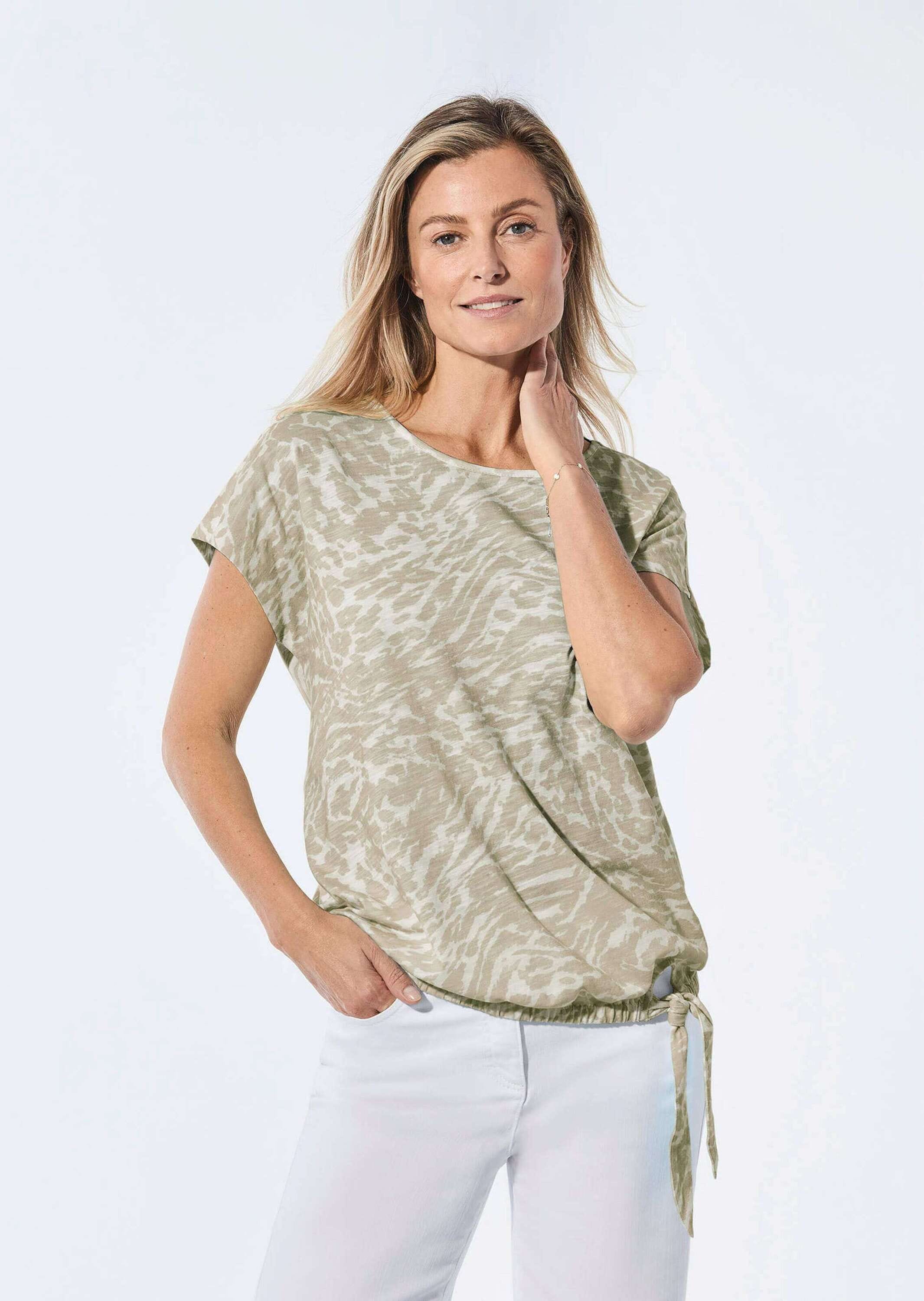 GOLDNER Kurzarmshirt »Shirt Shirt mit U-Boot-Ausschnitt«