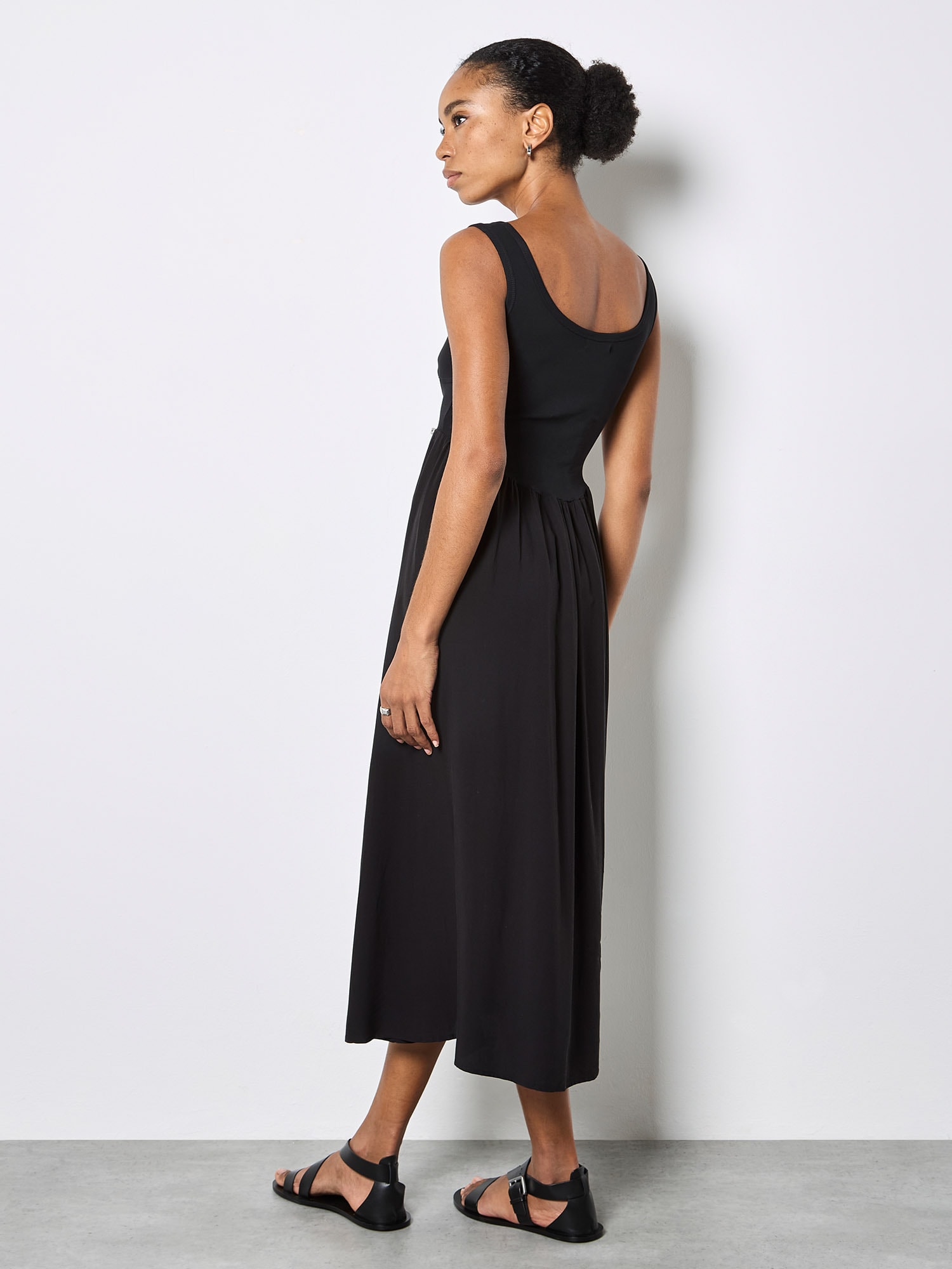 Apricot Midikleid »Midikleid« mit Jersey-Oberteil