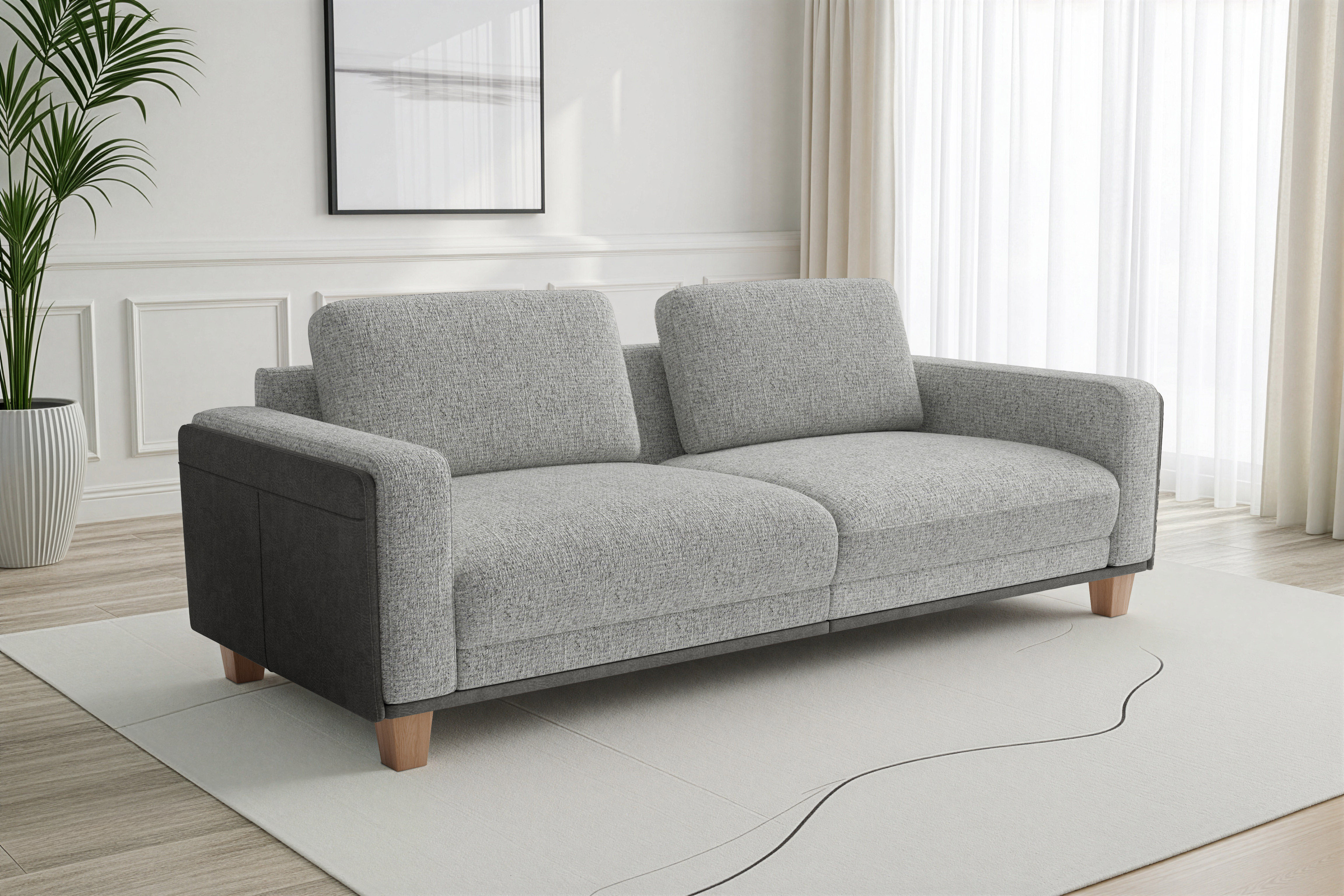 sit&more Big-Sofa "Concept" Modernes Sofa in drei Fußfarben zur Auswahl