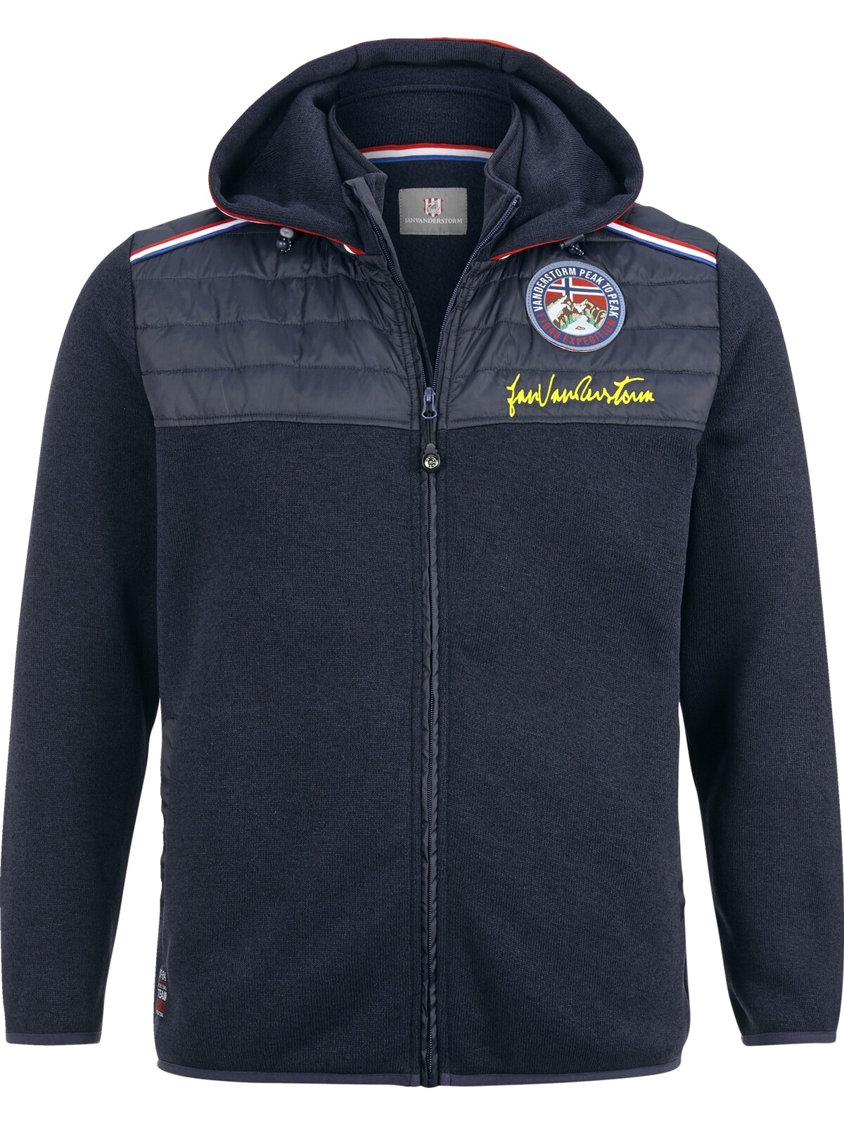 Jan Vanderstorm Sweatjacke »Strickfleecejacke STELLAN«
