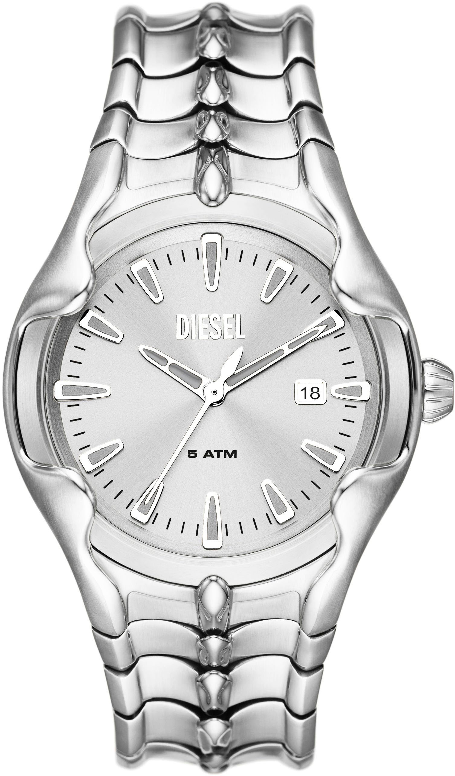 Diesel "VERT" Armbanduhr, Herrenuhr, Datum, Edelstahlarmband