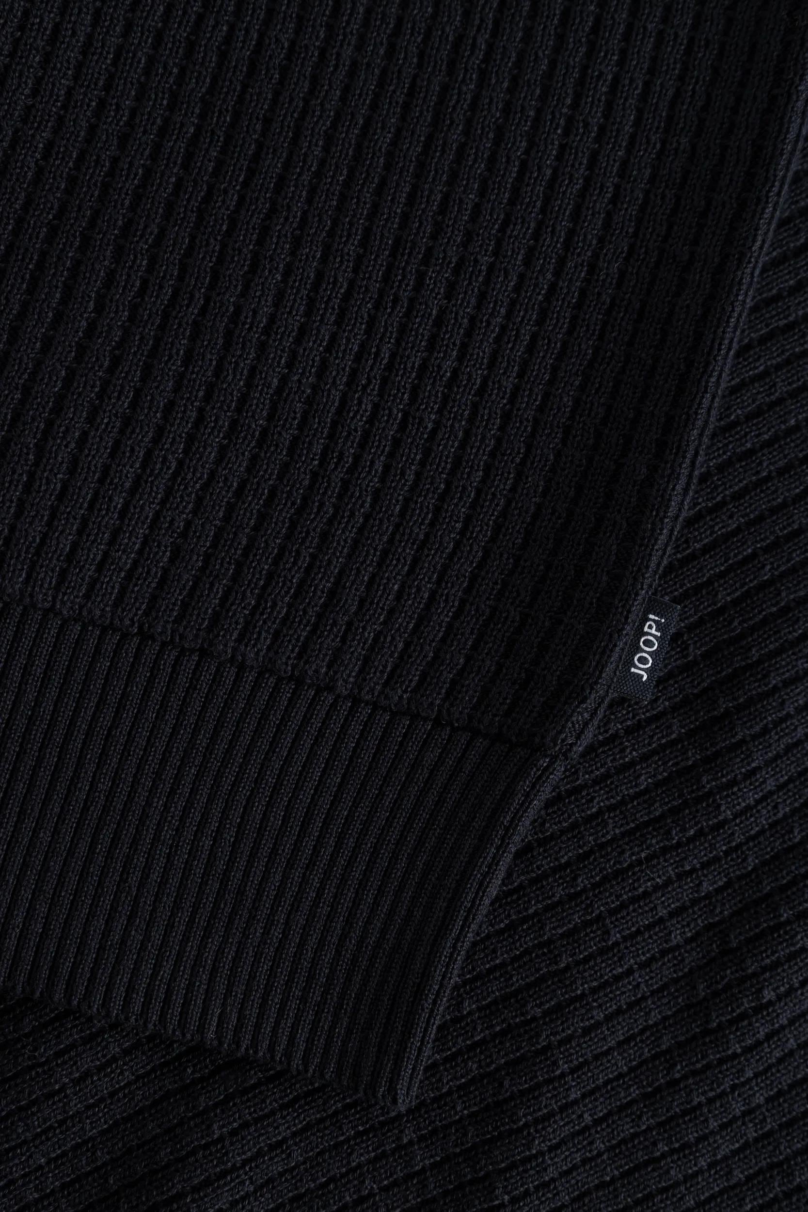 JOOP! Strickjacke »Vittrios« in Rippstrick, Stehkragen