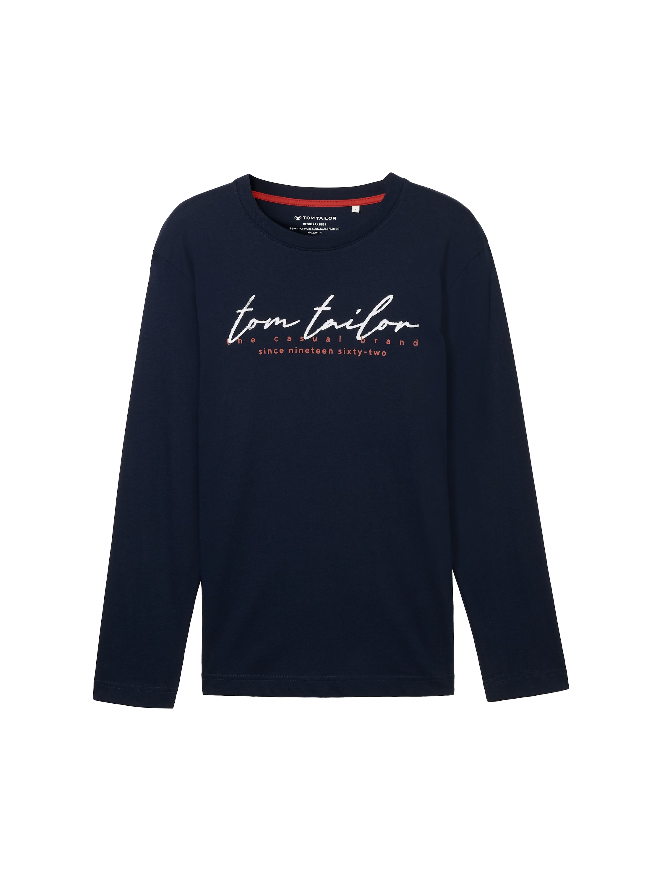 TOM TAILOR Langarmshirt, mit Logo-Print