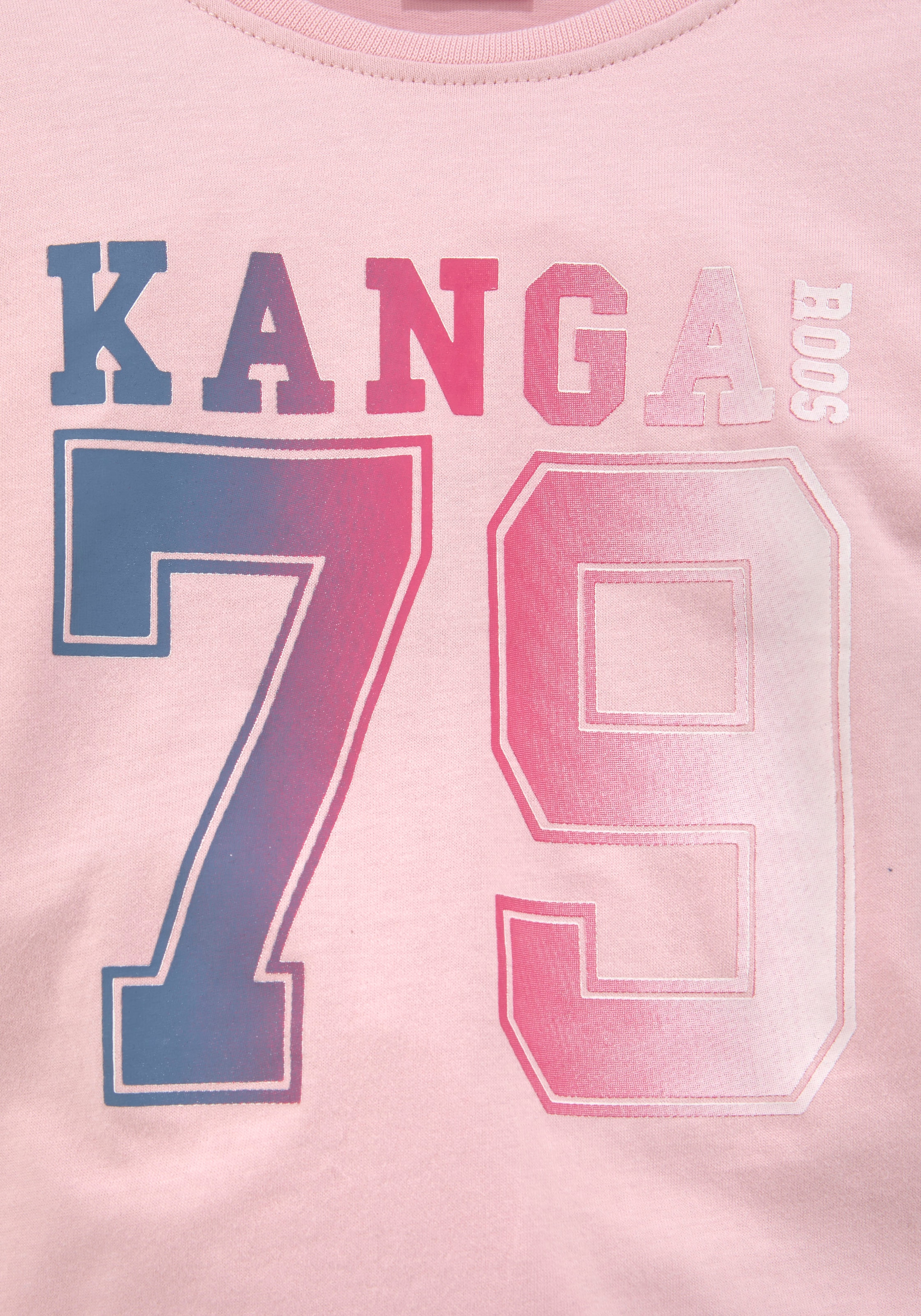 KangaROOS BAUR | Langarmshirt, Ärmelstreifen mit kaufen gedruckten