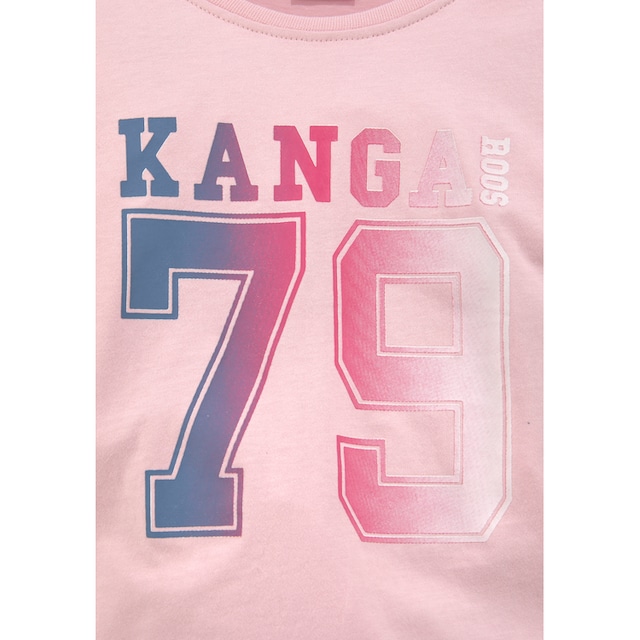 KangaROOS Langarmshirt, mit gedruckten Ärmelstreifen kaufen | BAUR
