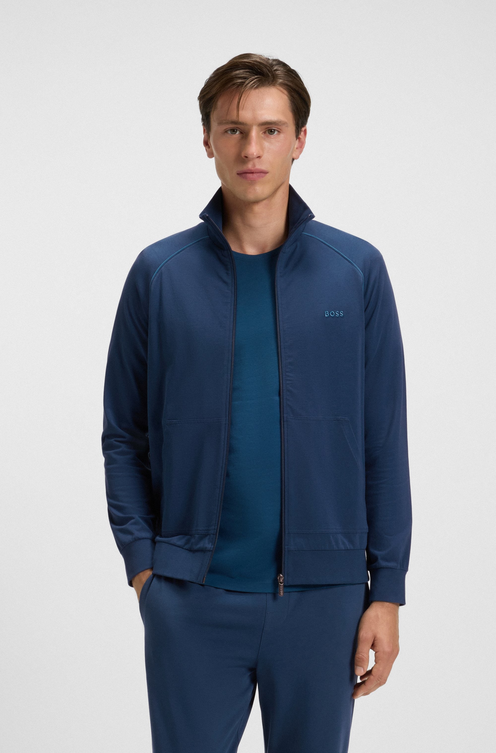 BOSS Sweatjacke "Mix&Match Jacket Z", mit Kängurutasche günstig online kaufen