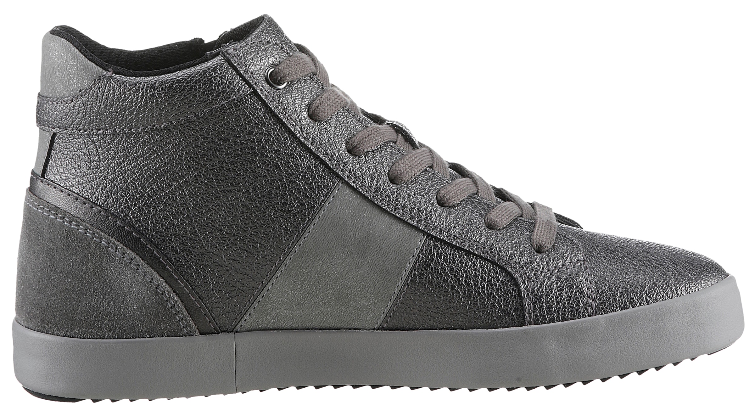 Geox Sneaker »D BLOMIEE D«, Freizeitschuh, Boots, Hightop im Metallic Look