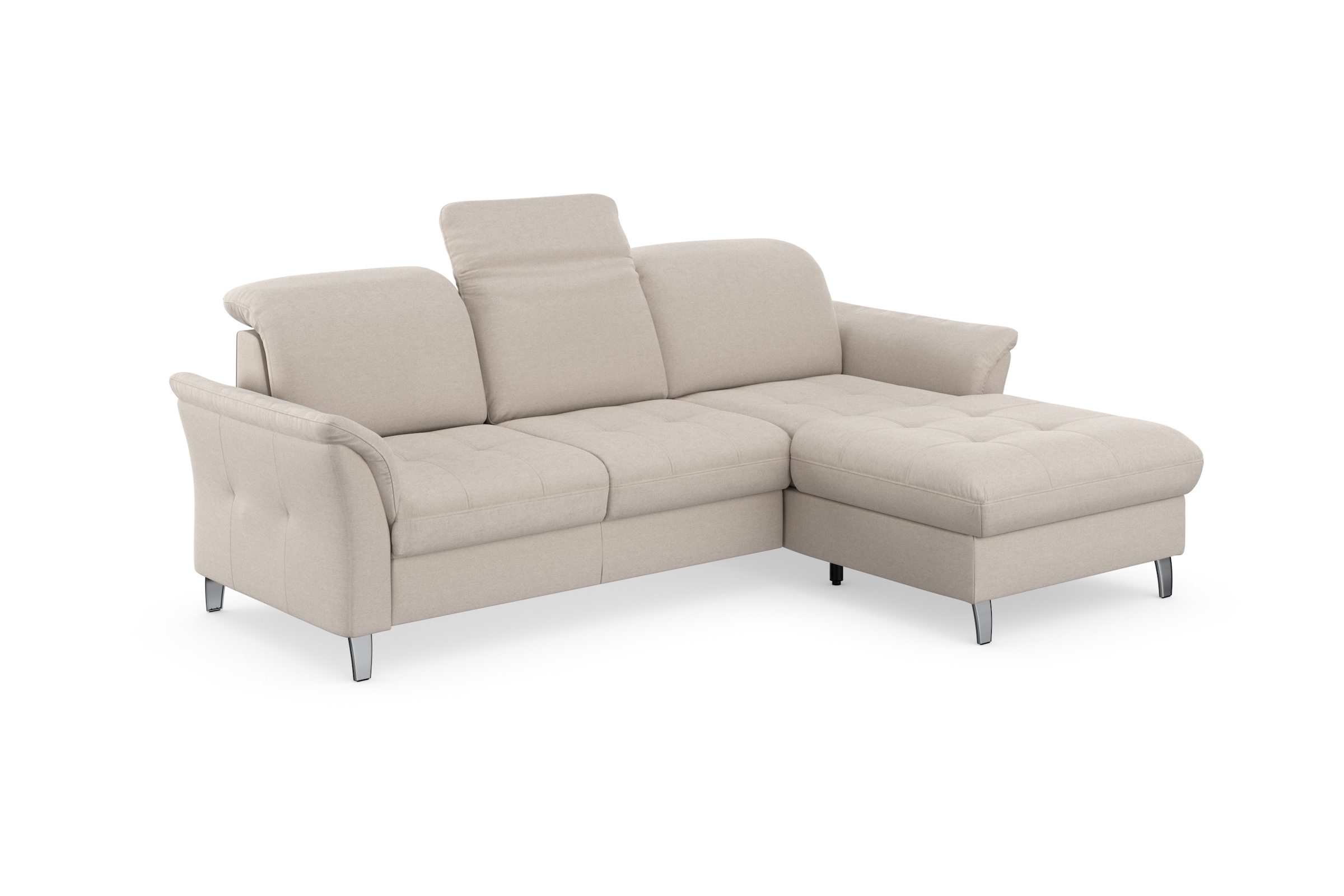 sit&more Ecksofa »Maggiore L-Form«, wahlweise mit Kopfteilverstellung, Bettfunktion und Bettkasten