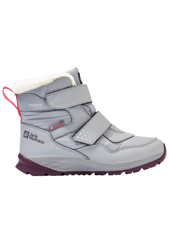 Jack Wolfskin Winterstiefel "POLAR BEAR-G TEXAPORE MID VC K" Kinder-Winterstiefel, wasserdicht, warm gefüttert