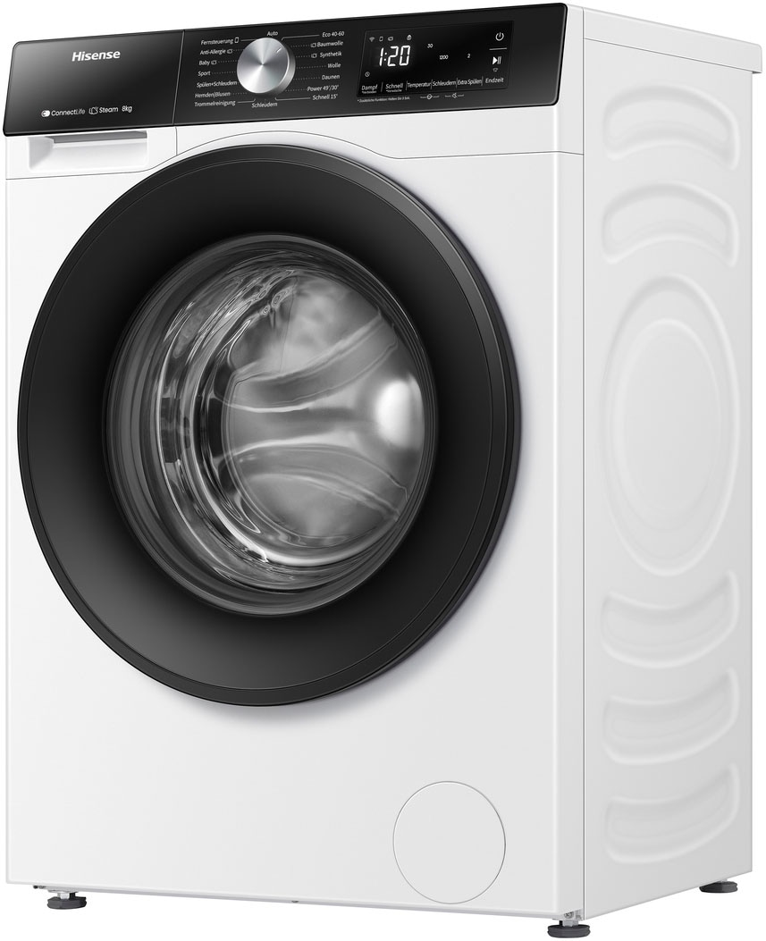 Hisense Waschmaschine »WF3S8043BW3«, 8 kg, 1400 U/min, Wifi-ConnectLife