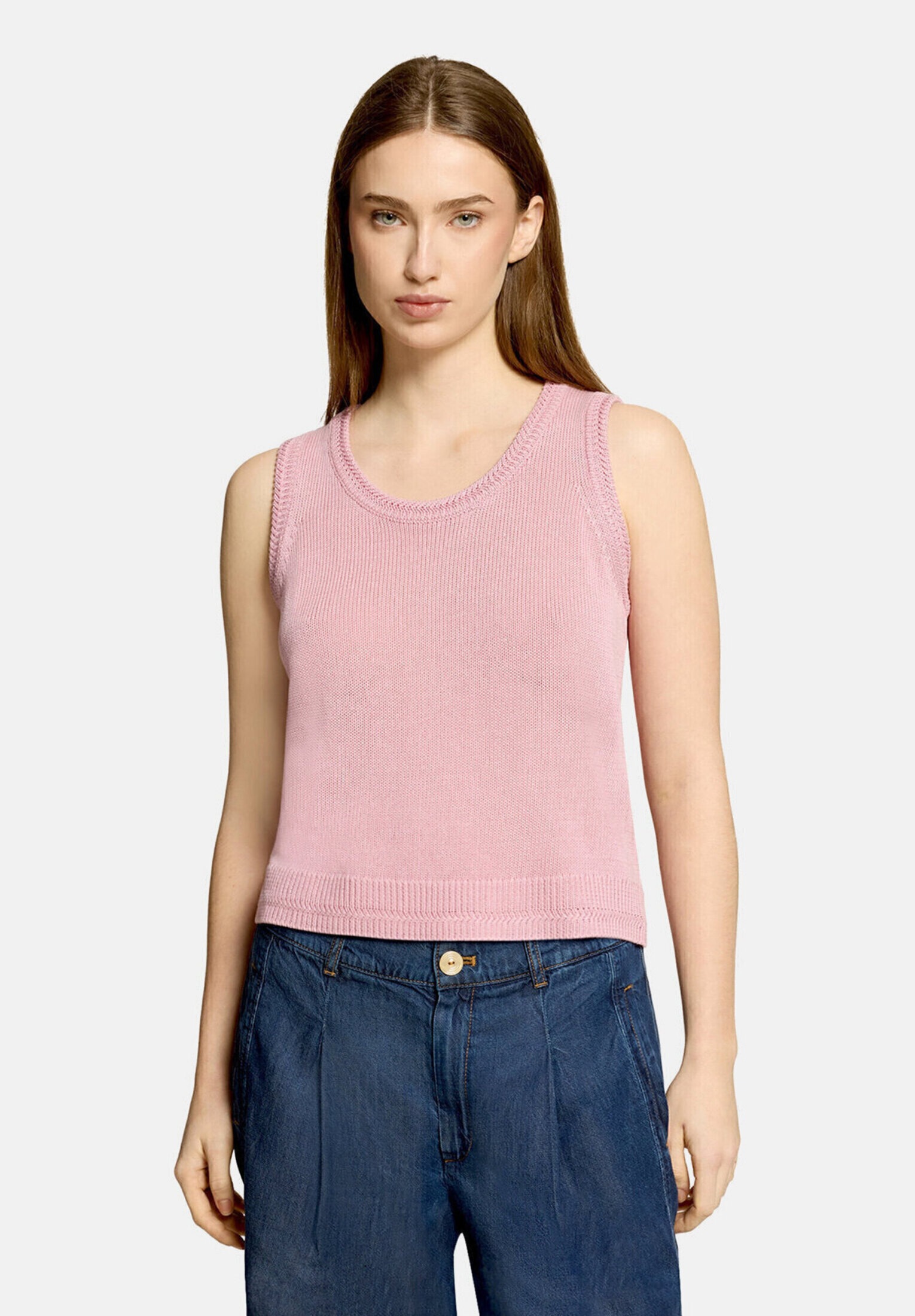 Cartoon Stricktop »Damen mit Rundhalsausschnitt«