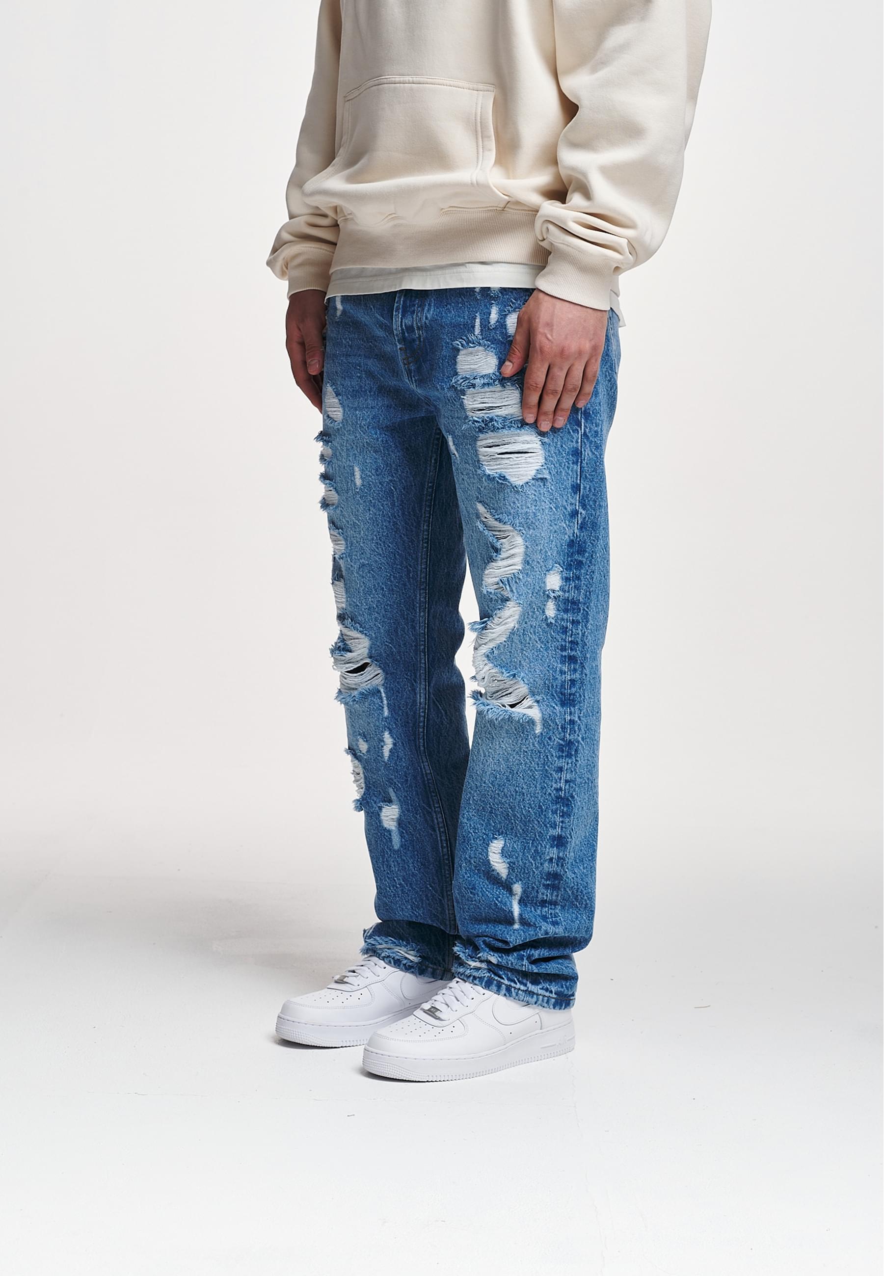 2Y Studios Bequeme Jeans »2Y Studios 2Y Firio Destroyed Straight Jeans«
