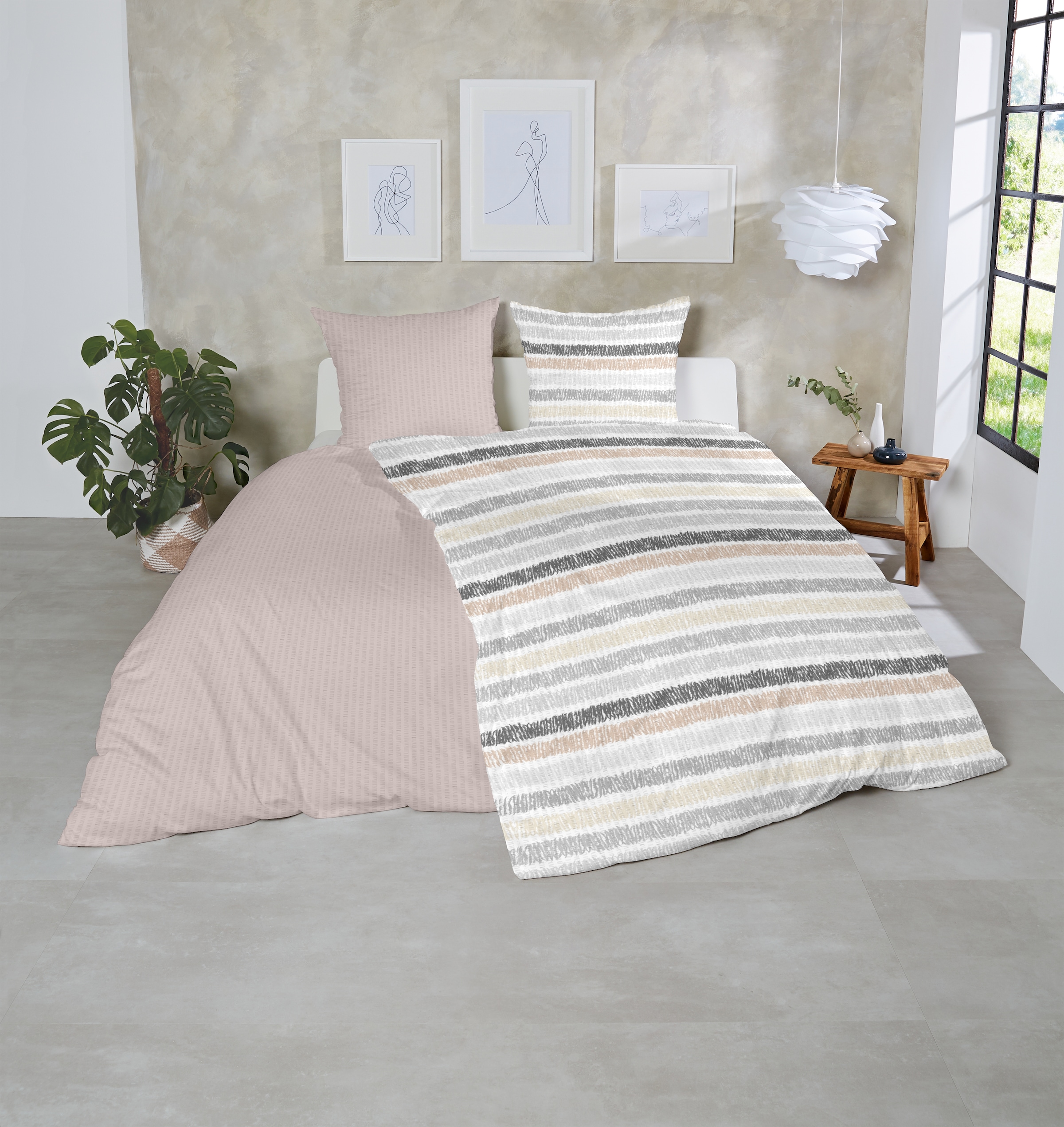 Primera Bettwäsche »Soft-Seersucker-Bettwäsche Uni« 2