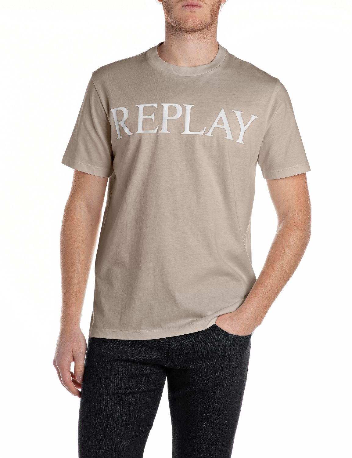 Replay T-Shirt mit Logo-Frontprint
