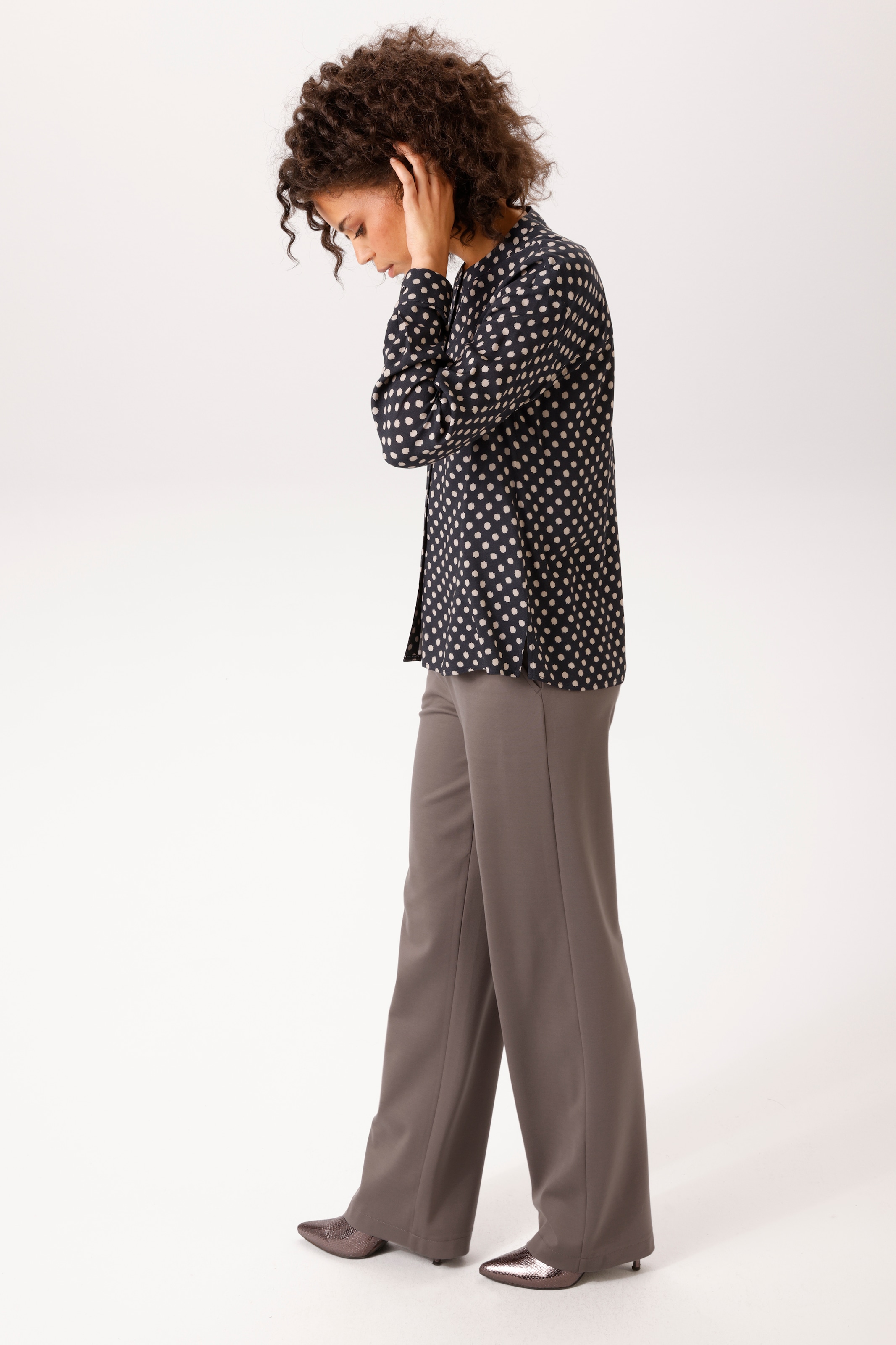 Aniston CASUAL Jerseyhose  mit weitem, geraden Bein - NEUE KOLLEKTION