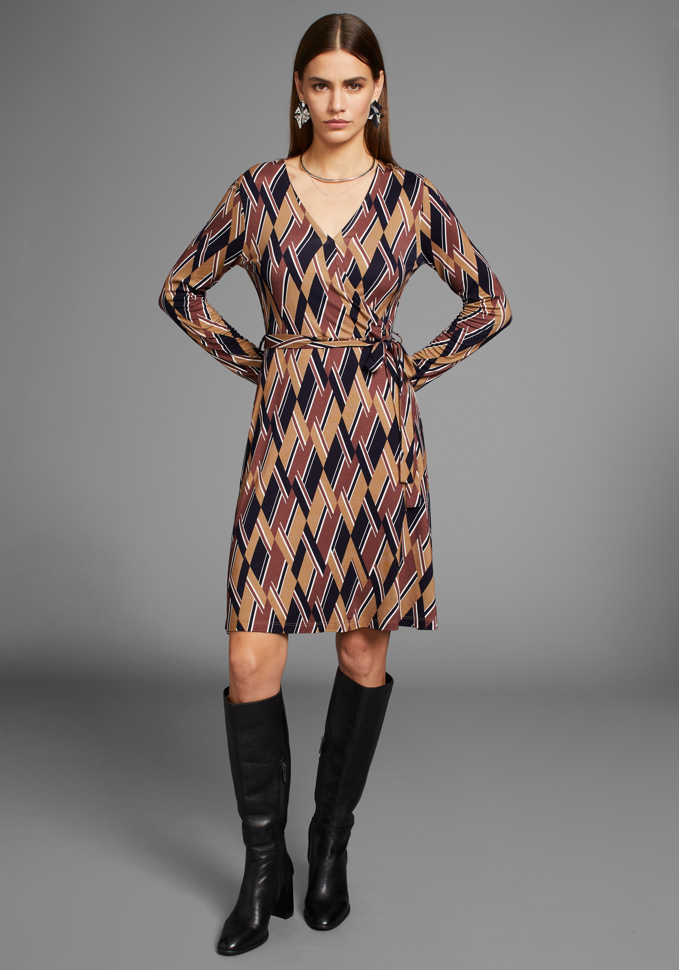 HECHTER PARIS Jerseykleid, mit eleganten Print günstig online kaufen