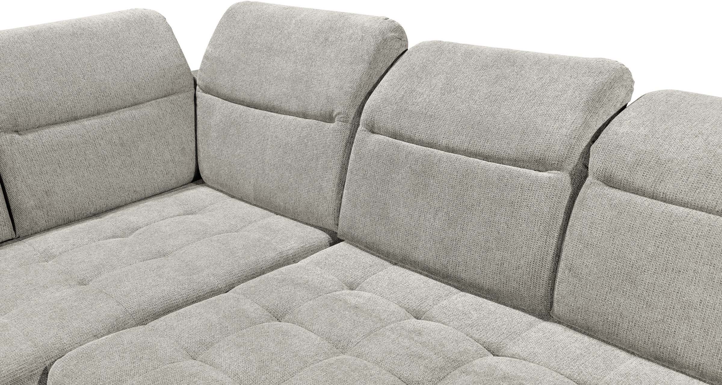 ED EXCITING DESIGN Ecksofa »Rockdale L-Form mit Bettfunktion, Bettkasten«, Kopfteilverstellung, Sitztiefenverstellung & USB-Port