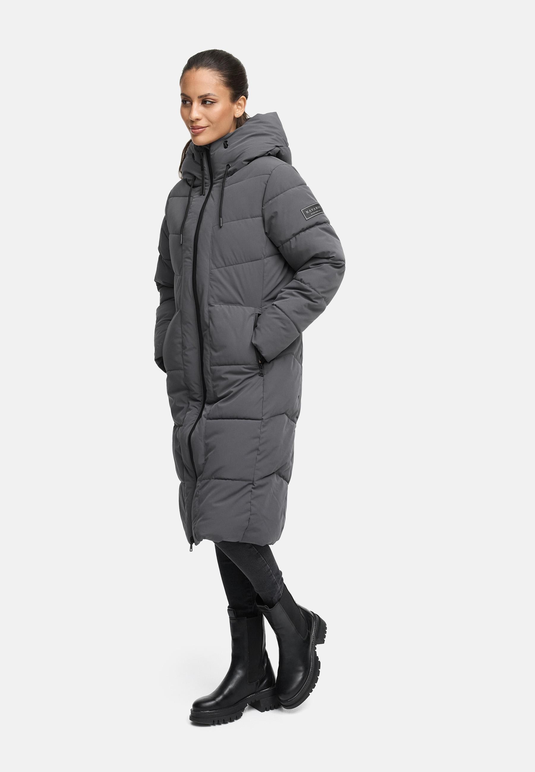 Navahoo Steppmantel »Schokokuss XIV«, Warmer Damen gesteppter Wintermantel mit Kapuze