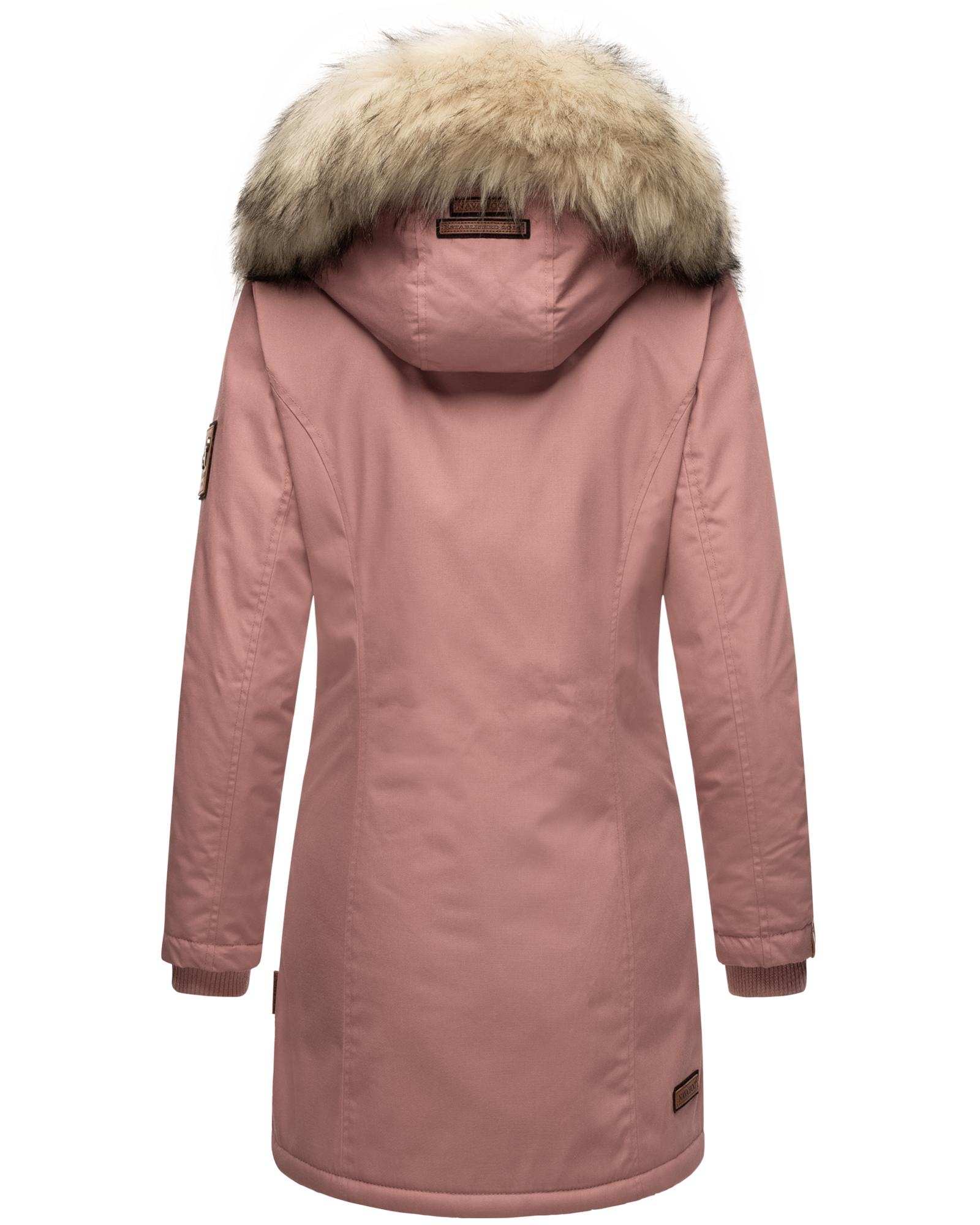 Navahoo Wintermantel »Cristal«, stylischer Damen Winterparka mit Kunstfell-Kapuze