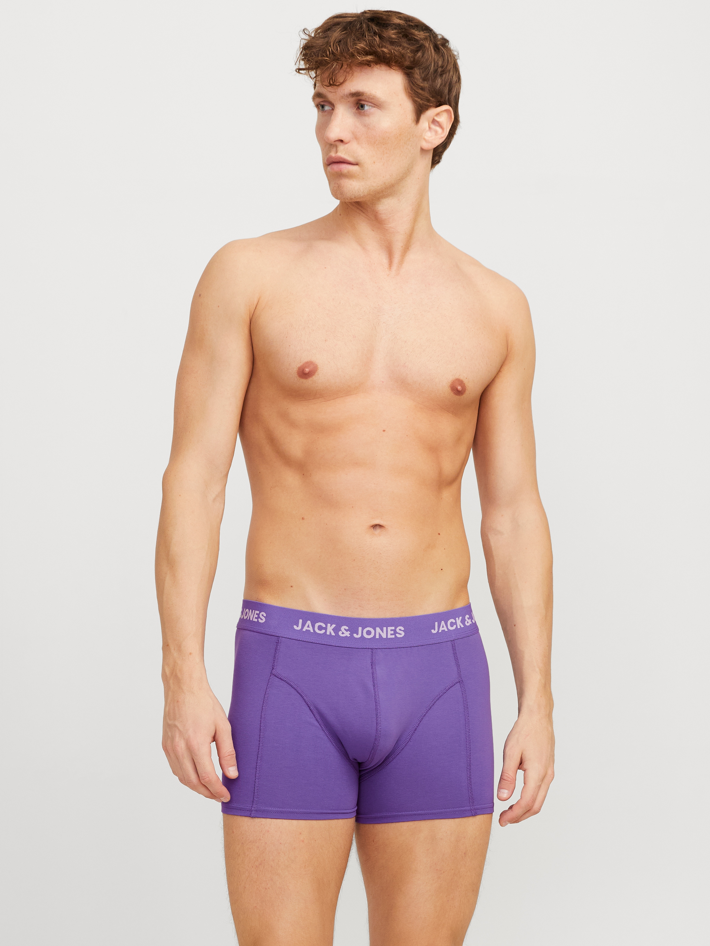 Jack & Jones Trunk »JACROB SOLID TRUNKS 3 PACK SN«, (3 St.), mit Logo Schriftzug