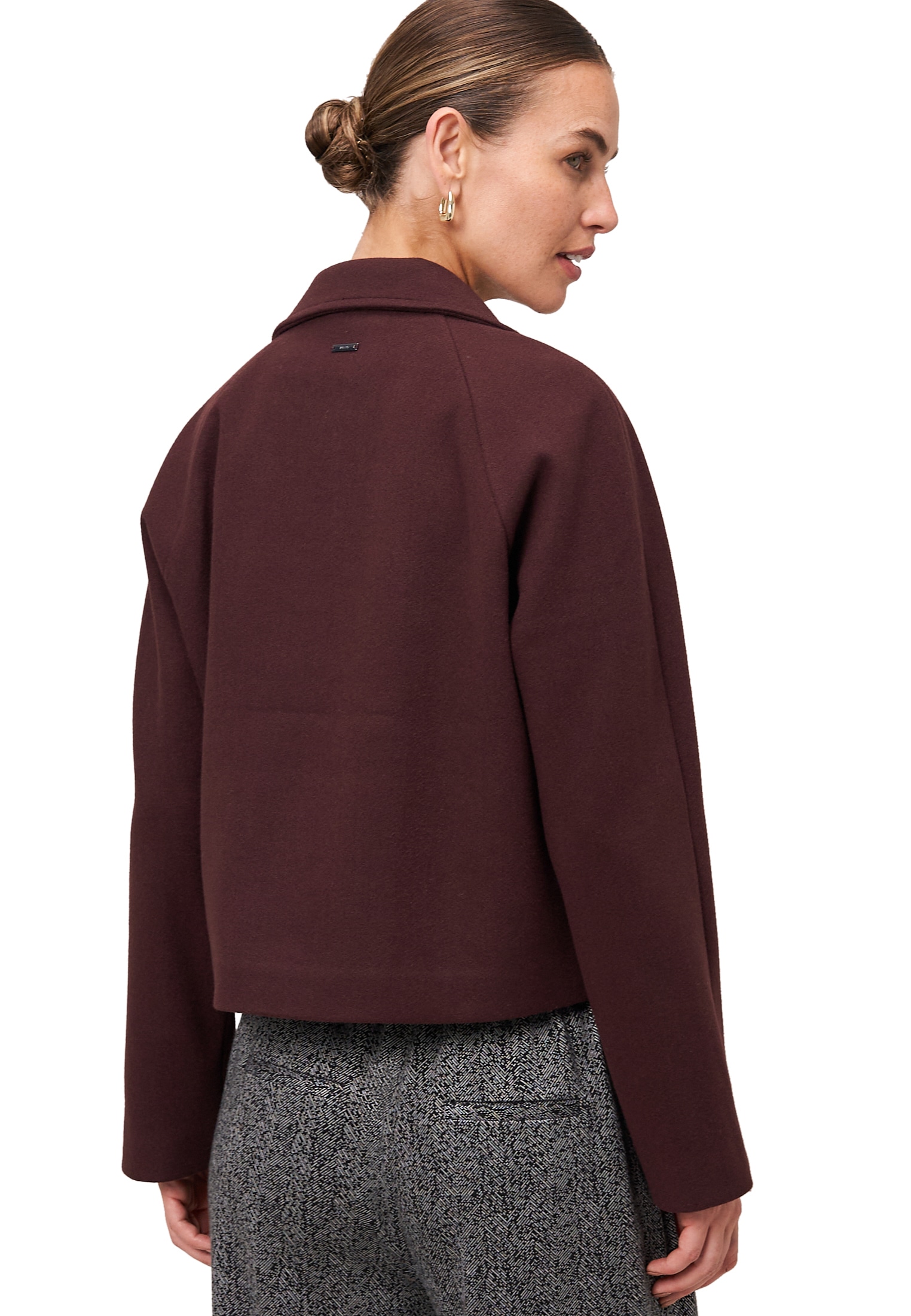 Zero Fieldjacket »zero Damen Jacke in Wolloptik«