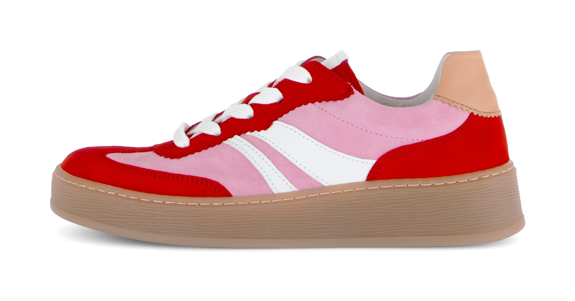 Gabor Plateausneaker "FLORENZ" Freizeitschuh, Halbschuh, Schnürer, im Retro günstig online kaufen